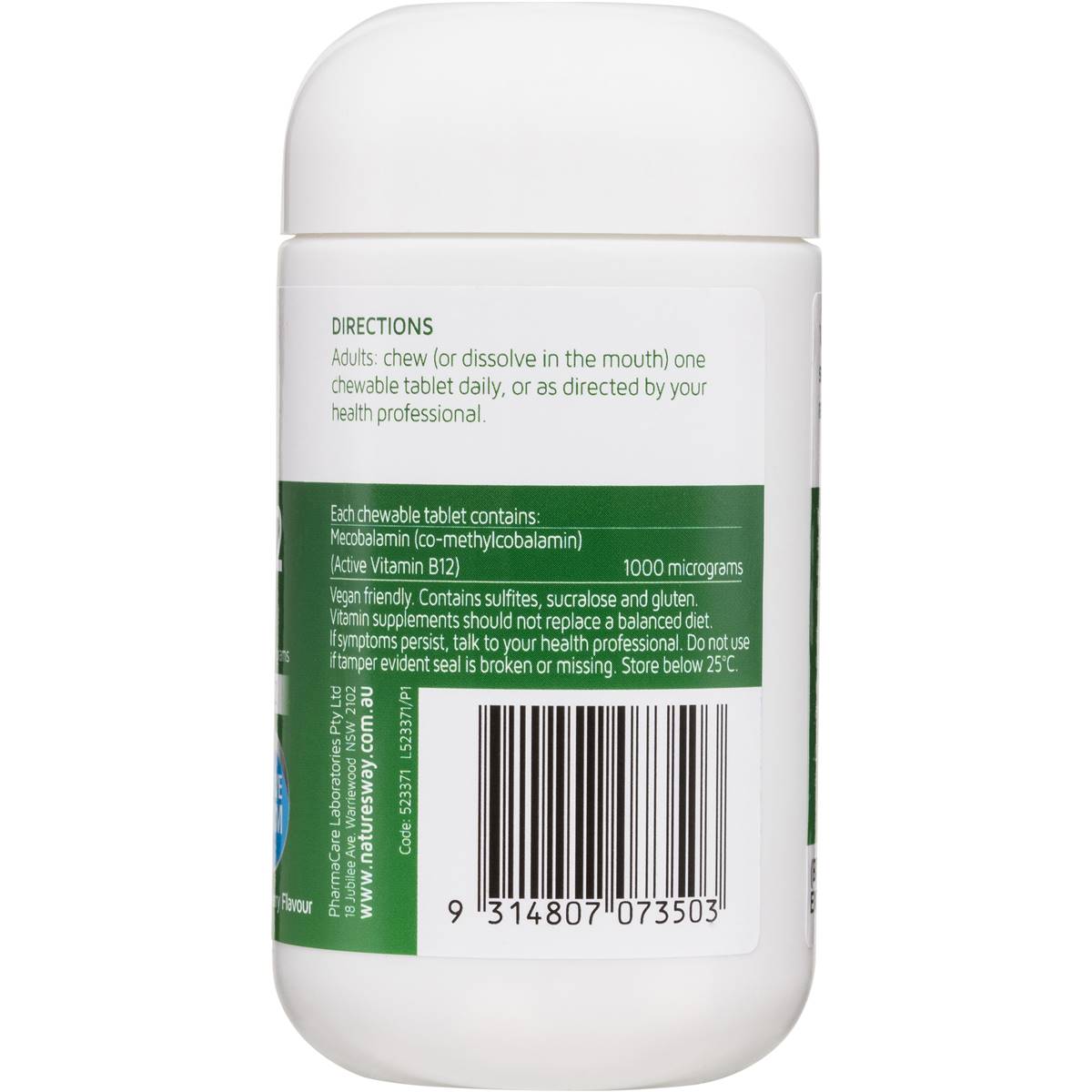 Nature's Way Active B12 Tablets 60 Pack | Woolworths