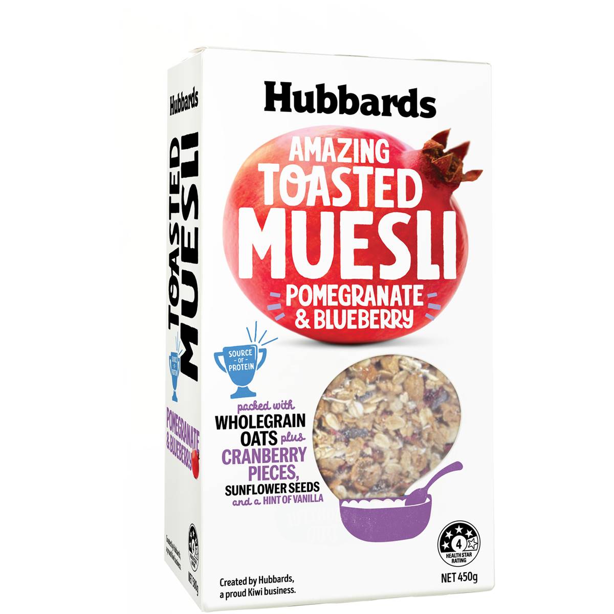 Hubbards Pomegranate & Blueberry Toasted Muesli 450g Woolworths