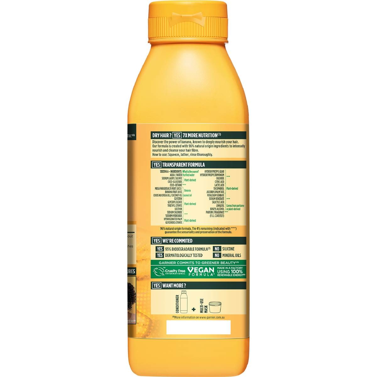 Garnier Fructis Hair Food Banana Shampoo 350ml Woolworths