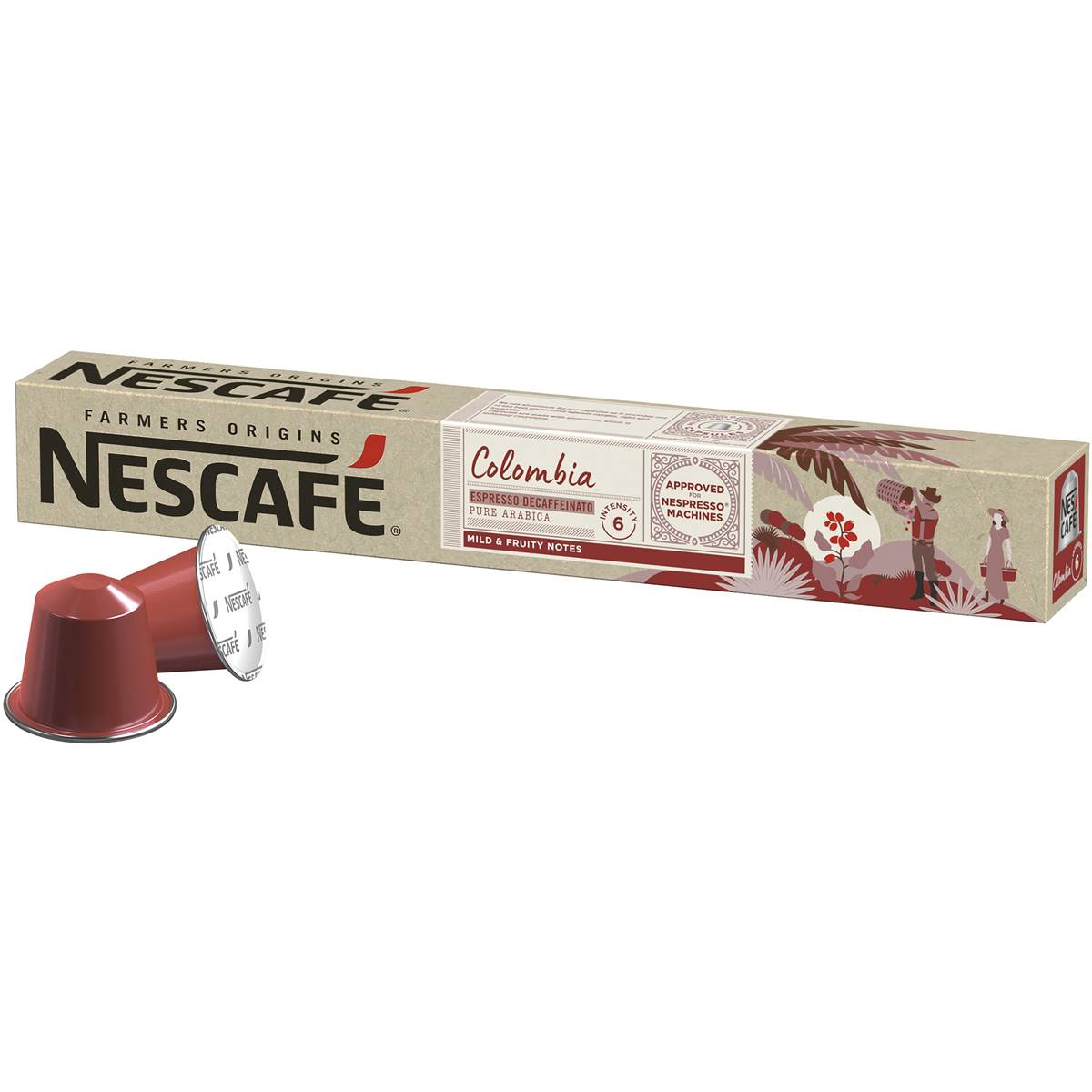 Nescafe Colombia Decaf Farmers Origins Nespresso Approved Coffee Pods