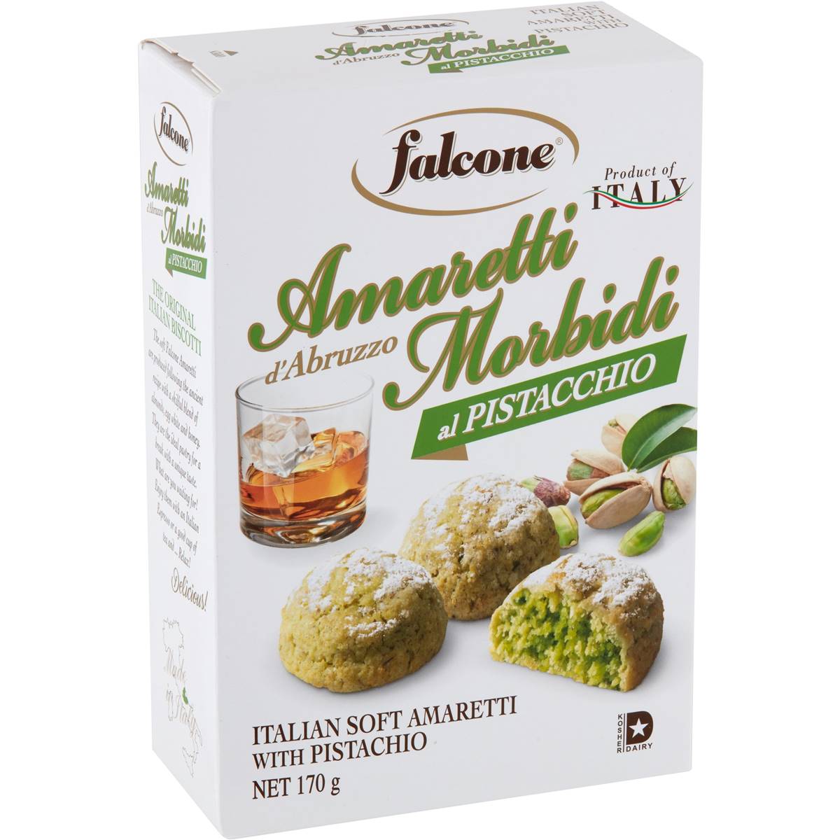 Falcone Falcone Italian Soft Amaretti With Pistachio
