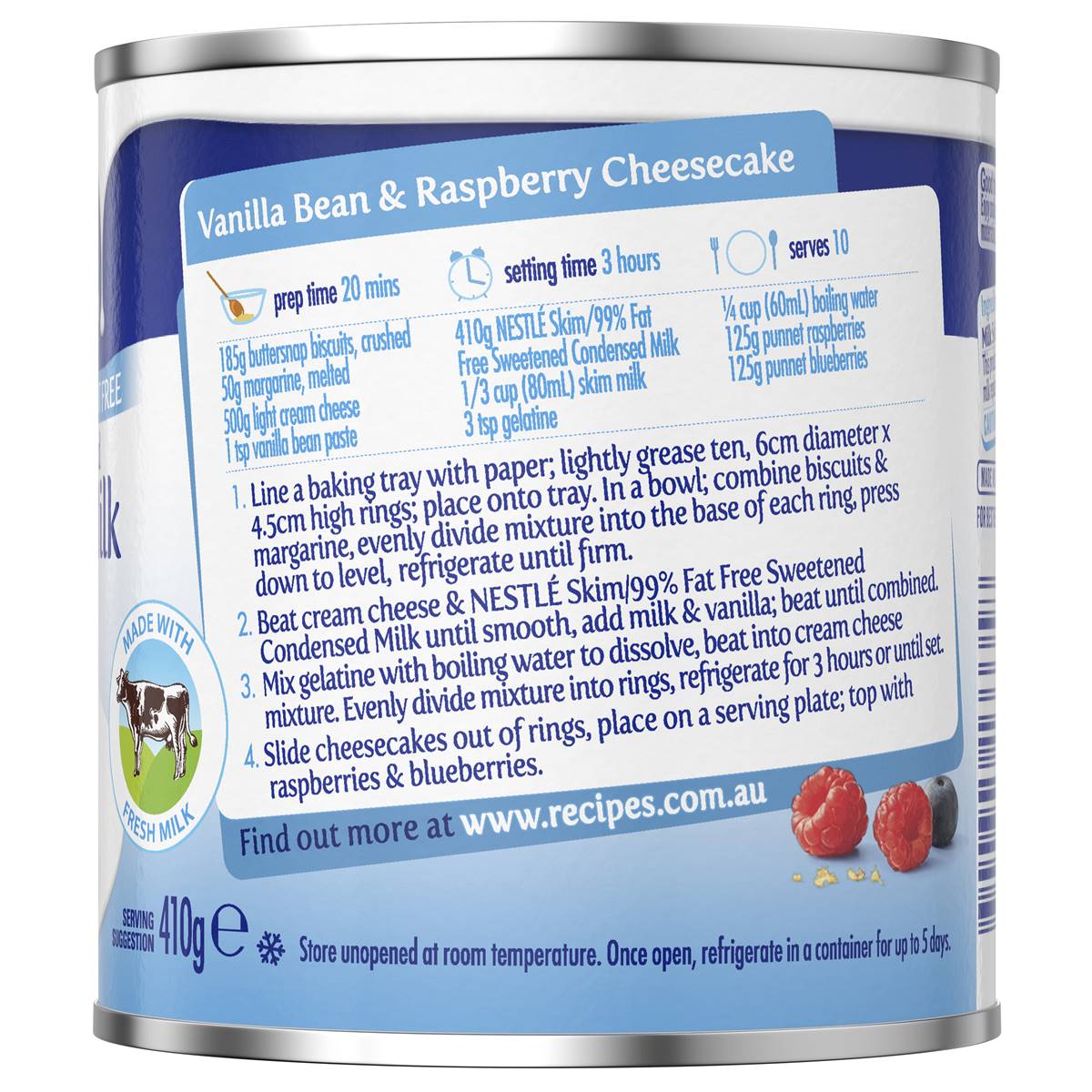 Nestle Skim Sweetened Condensed Milk 410g Woolworths