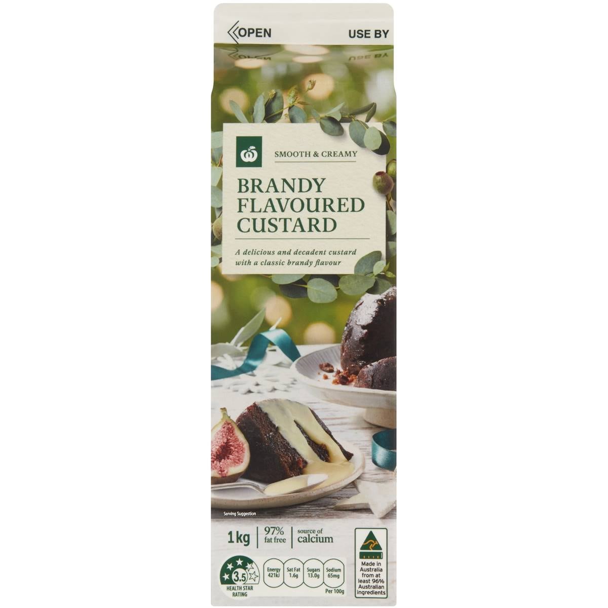 Woolworths Brandy Custard 1kg Woolworths