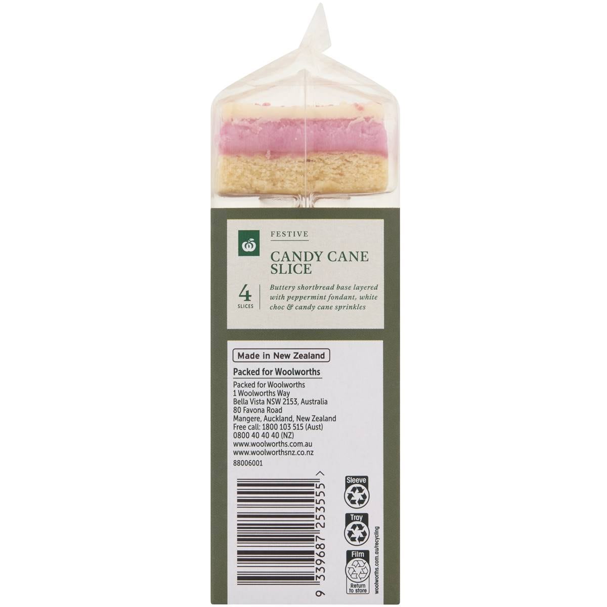Woolworths Candy Cane Slice 4 Pack Woolworths