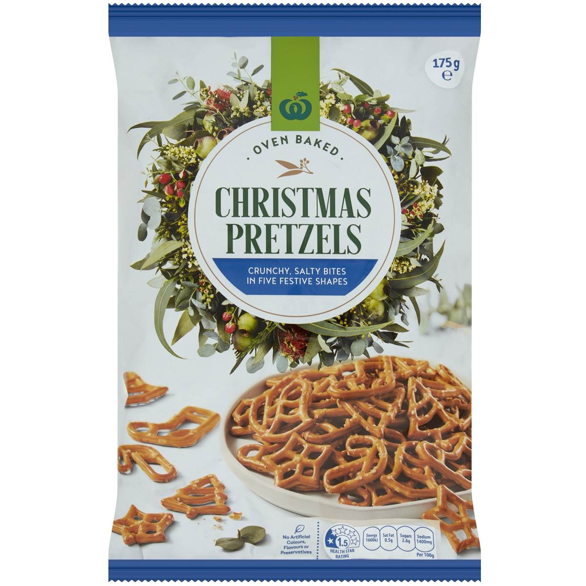 Woolworths Christmas Pretzels 175g Woolworths