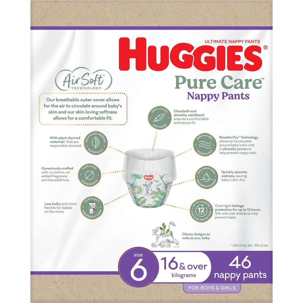 Huggies Ultimate Nappy Pants Size 6 (15kg & Over) 46 Pack Woolworths