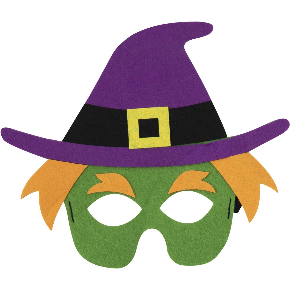 Halloween Kids Felt Mask Witch Each | Woolworths