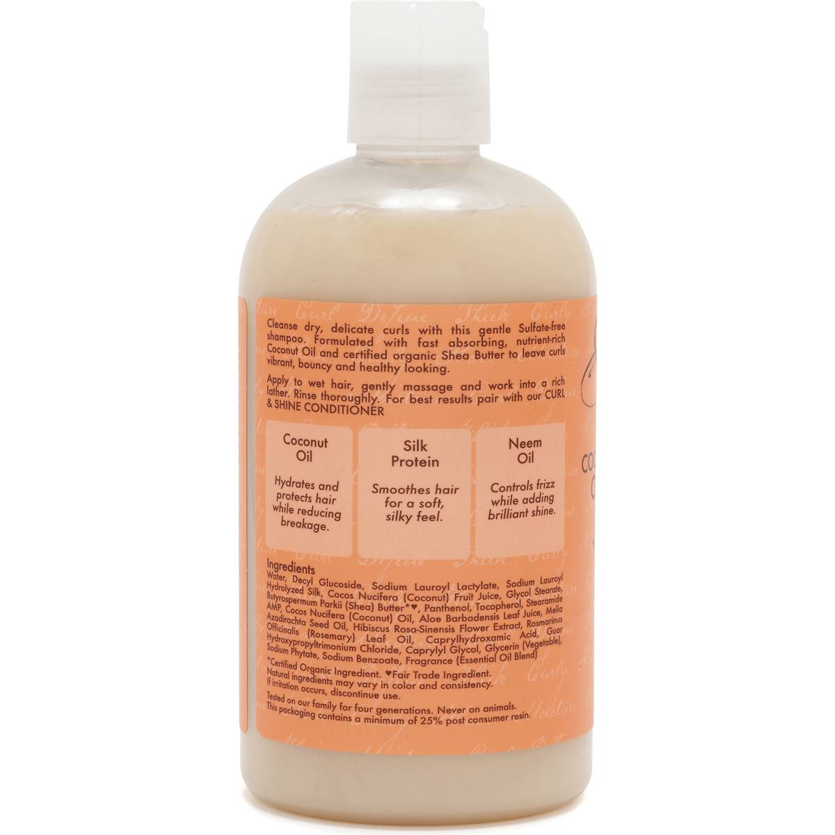 Shea Moisture Coconut & Hibiscus Curl & Shine Shampoo 384ml | Woolworths