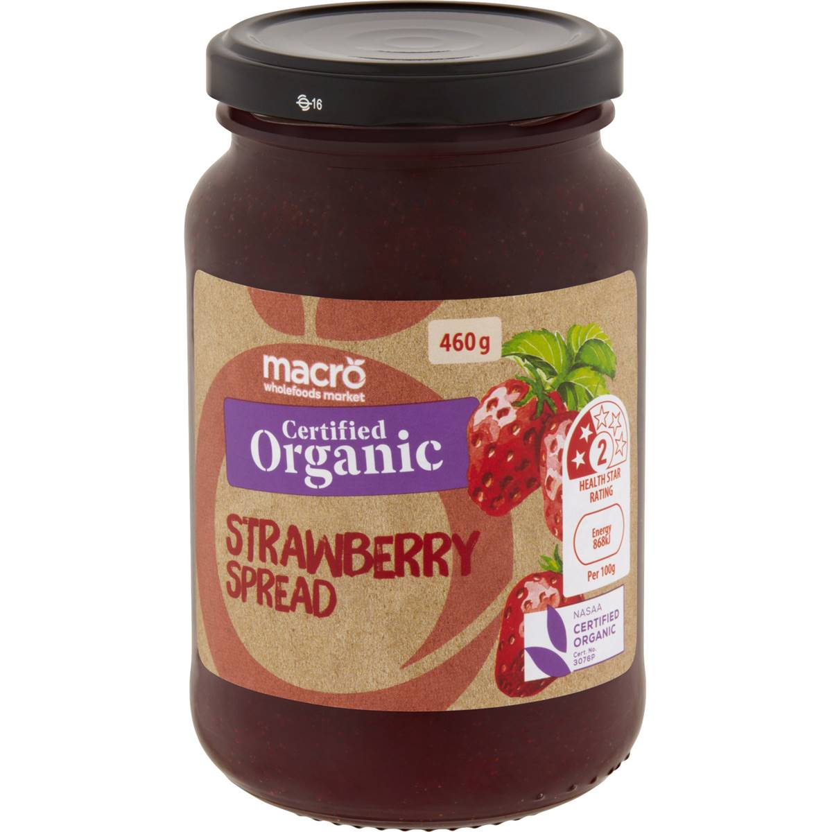 Macro Organic Strawberry Spread 460g | Woolworths