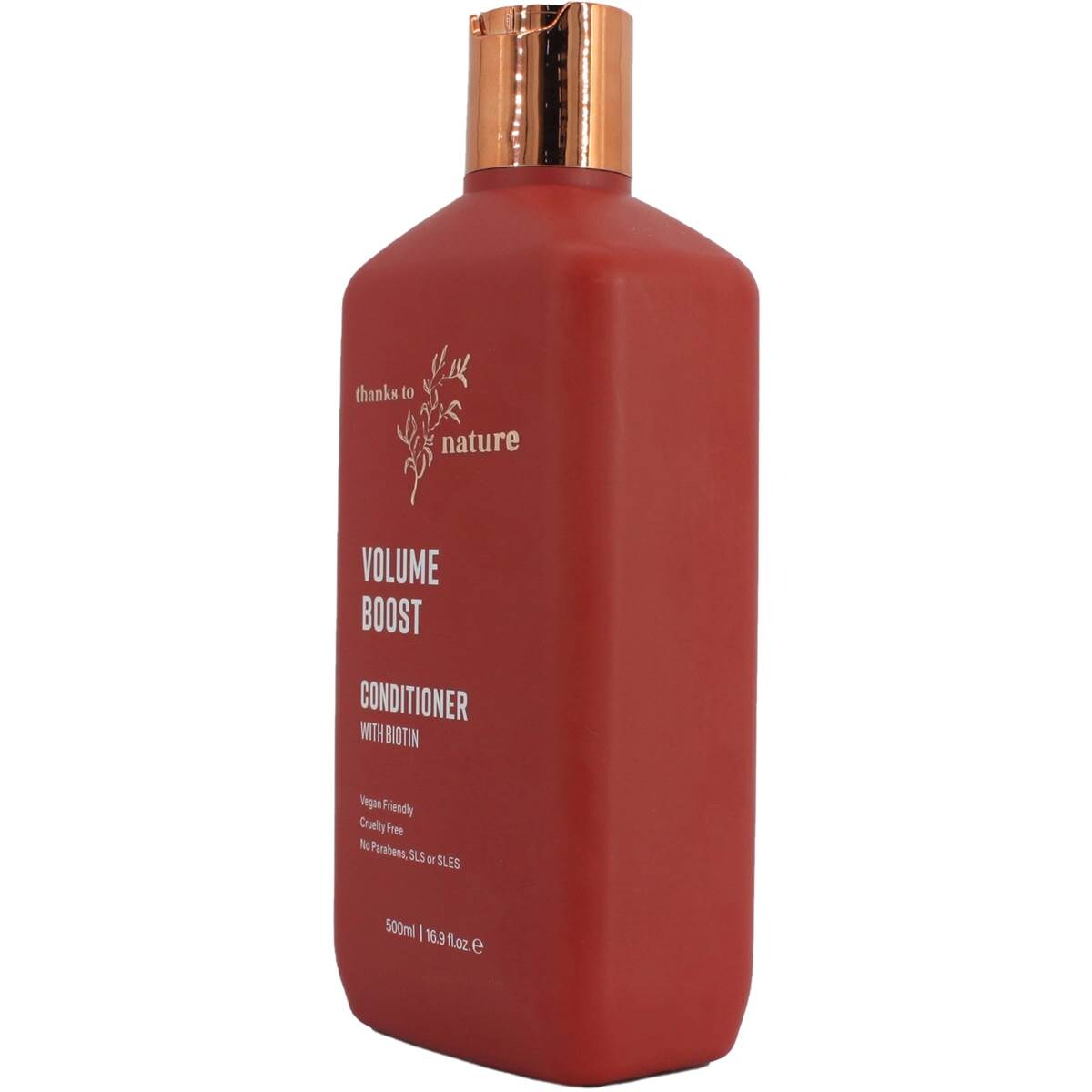 Thanks To Nature Volume Boost Conditioner With Biotin 500ml Woolworths