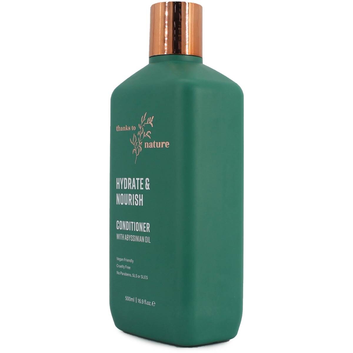 Thanks To Nature Hydrate & Nourish Conditioner With Abyssinian Oil 500ml Woolworths