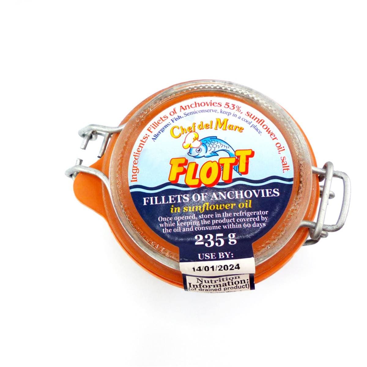 Flott Anchovies In Sunflower Oil 235g Woolworths