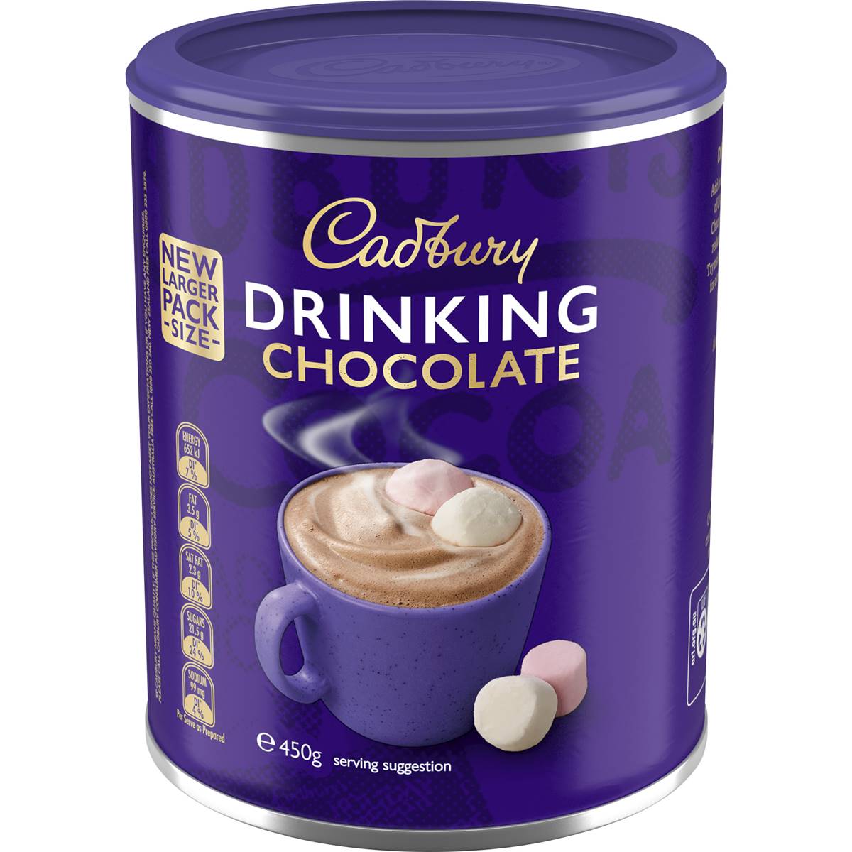 Cadbury Drinking Chocolate 450g Woolworths