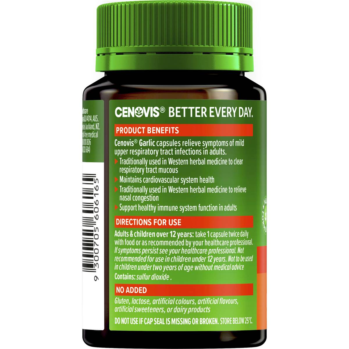 Cenovis Garlic Capsules For Immune Support 60 Pack Woolworths