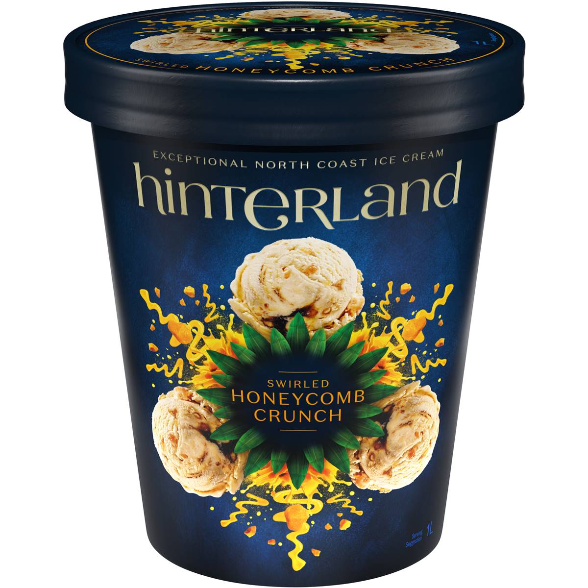 Hinterland Swirled Crunch Ice Cream 1l Woolworths