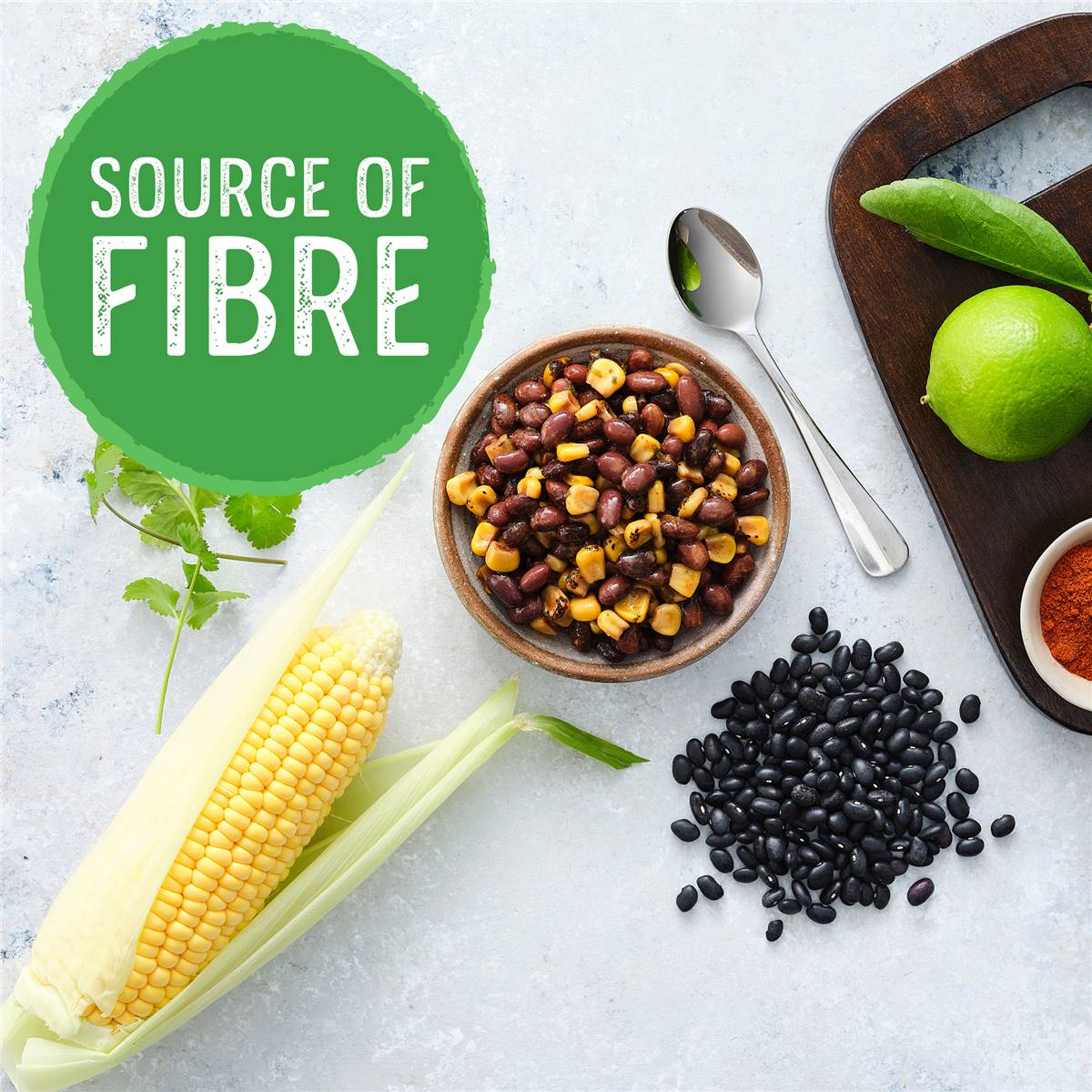 Edgell Snack Time Black Beans Charred Corn With Lime & Herbs 70g