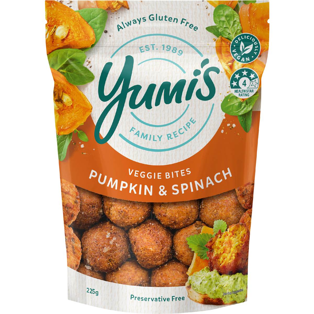 Yumi's Pumpkin & Spinach Bites