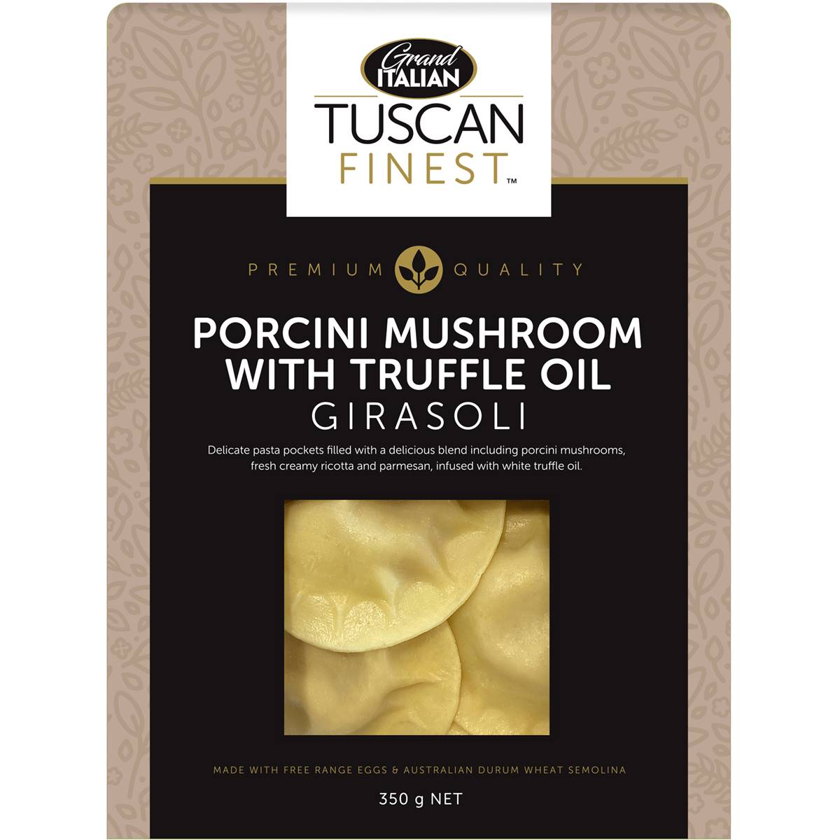 Grand Italian Tuscan Finest Porcini Mushroom Truffle Oil Fresh Girasoli