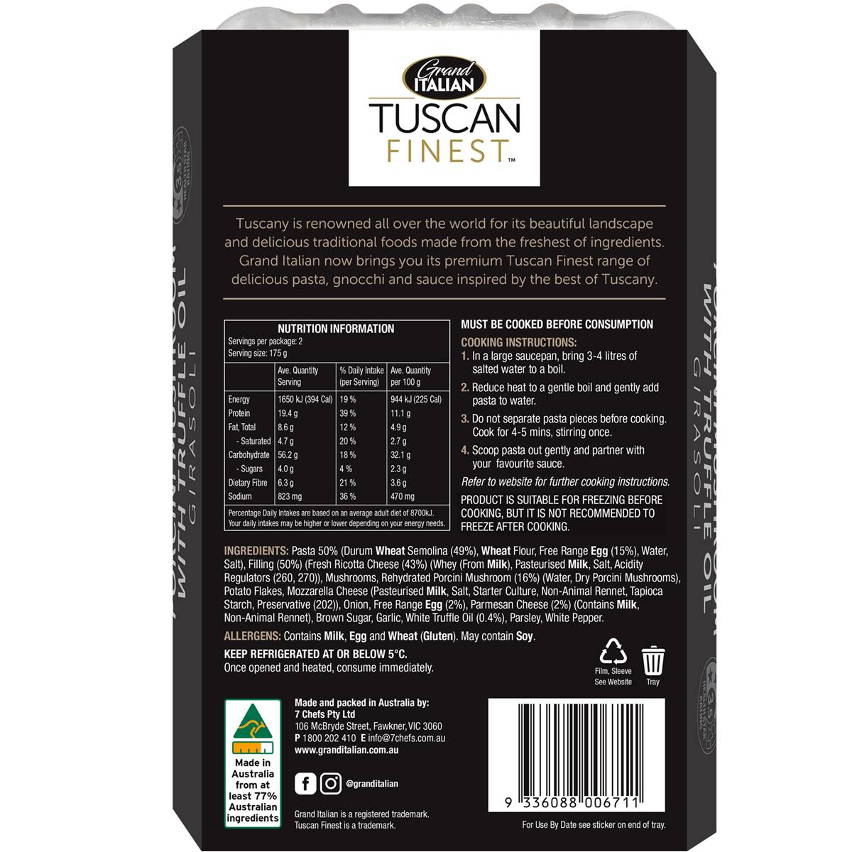 Grand Italian Tuscan Finest Porcini Mushroom Truffle Oil Fresh Girasoli