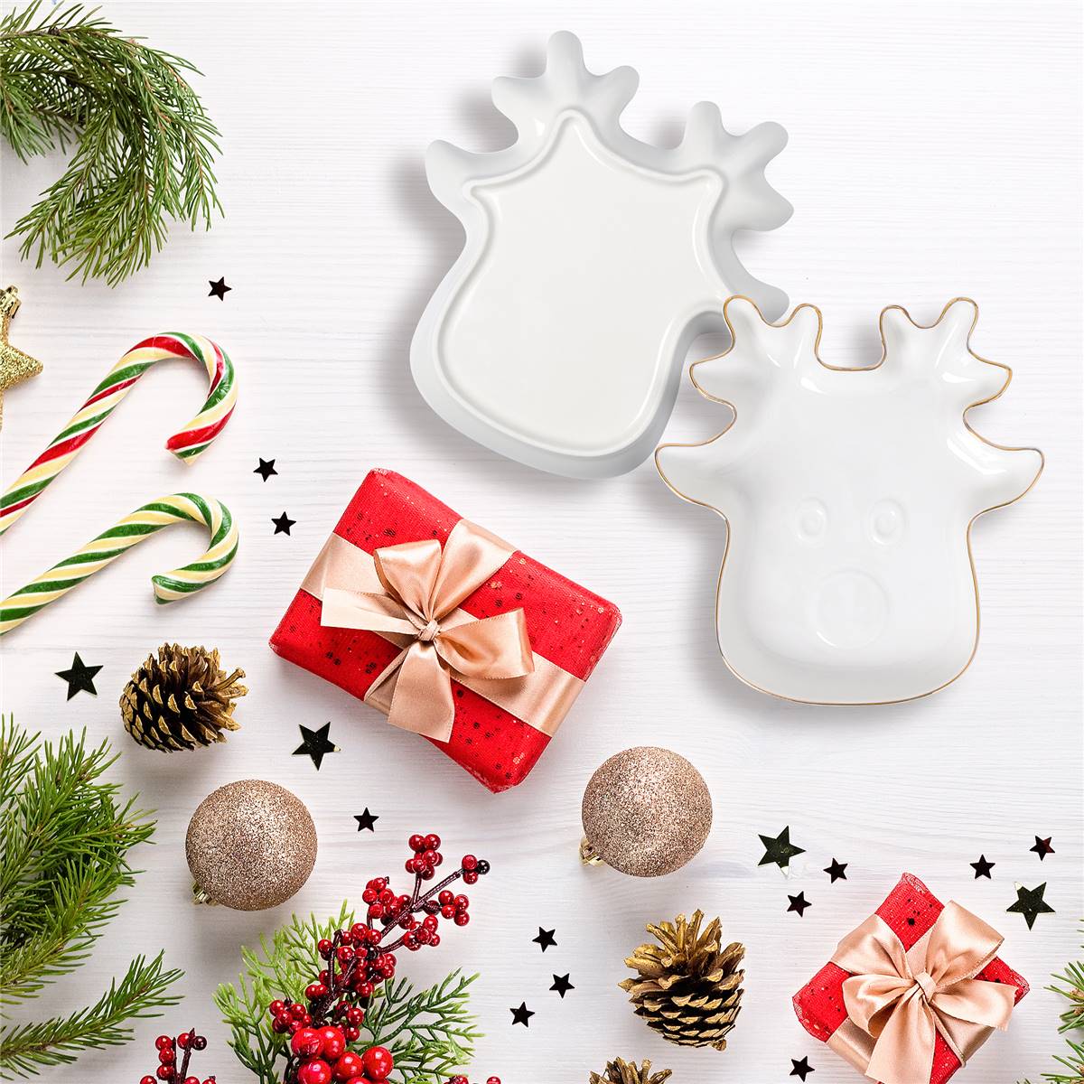 Christmas Serving Plate Reindeer Each Woolworths