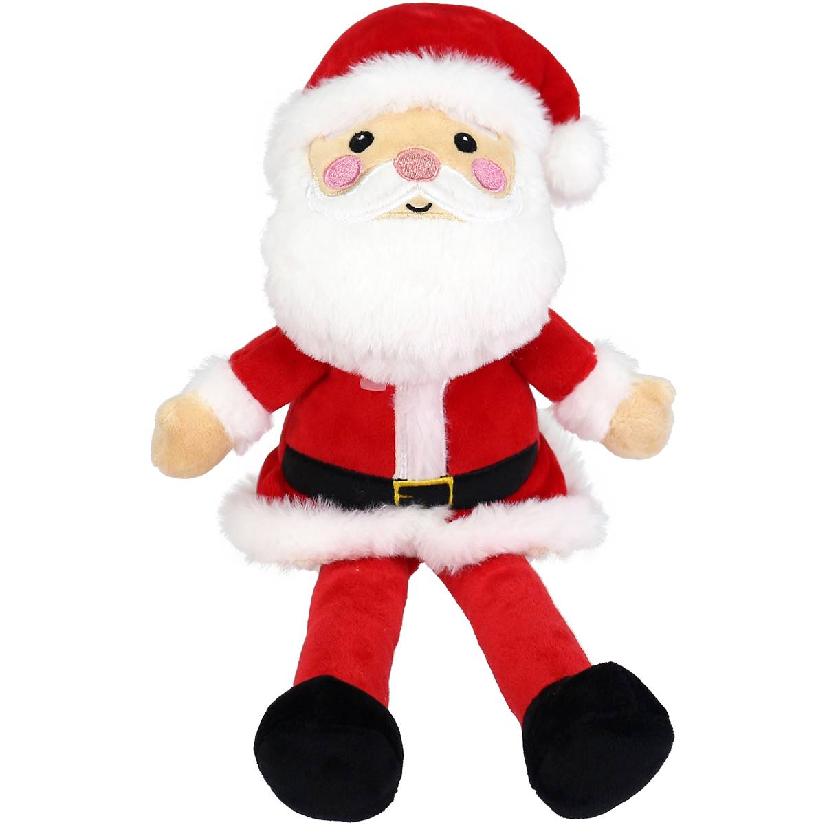 Christmas Plush Santa Each | Woolworths