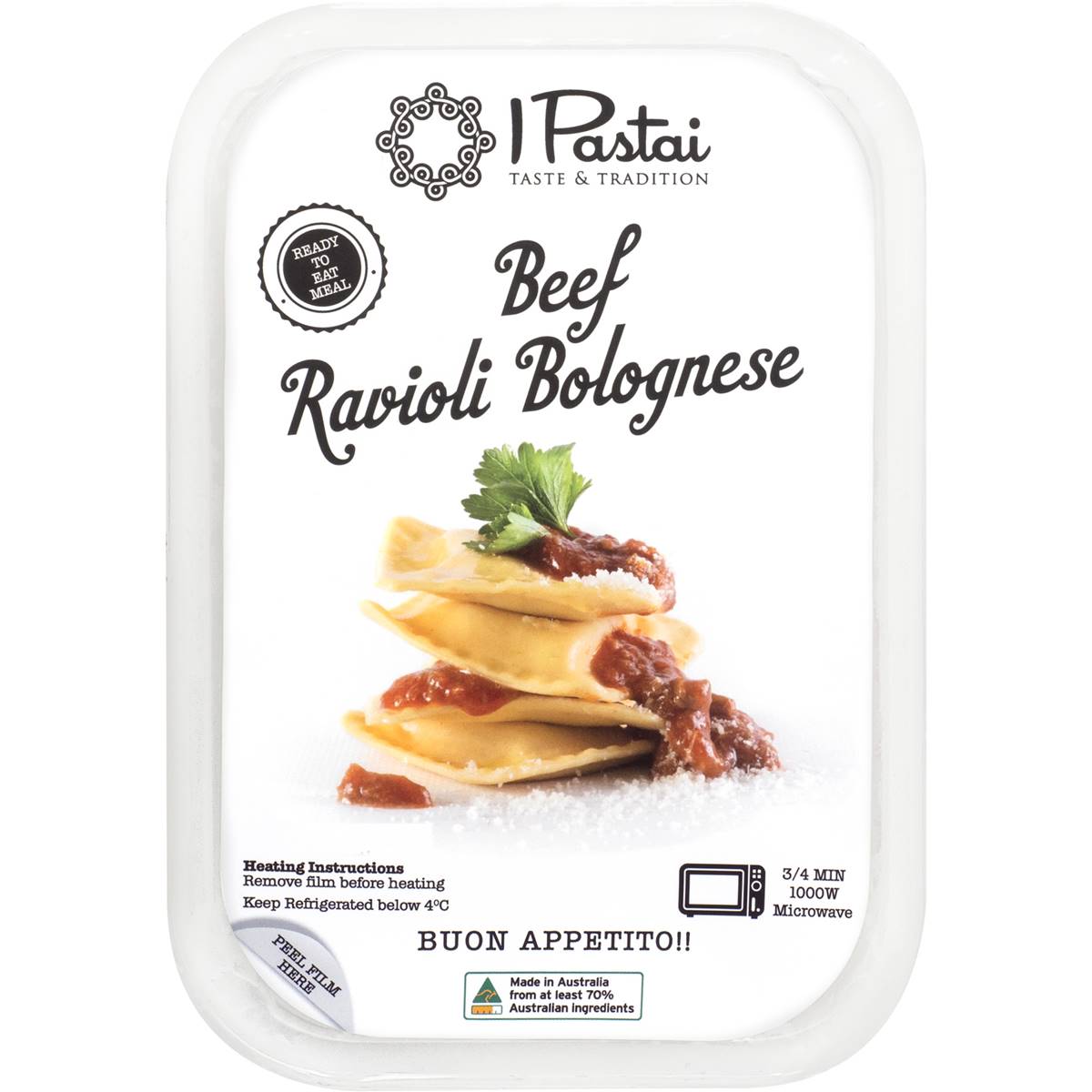 I Pastai Fresh Beef Ravioli Bolognese 400g Woolworths