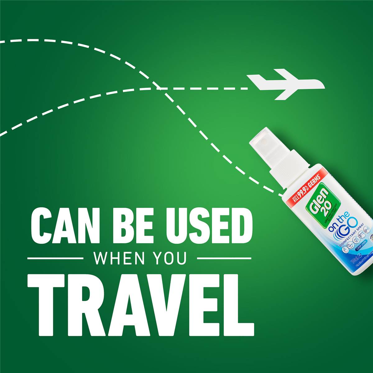 Glen 20 On The Go Disinfectant Spray Crisp Linen 100ml Woolworths