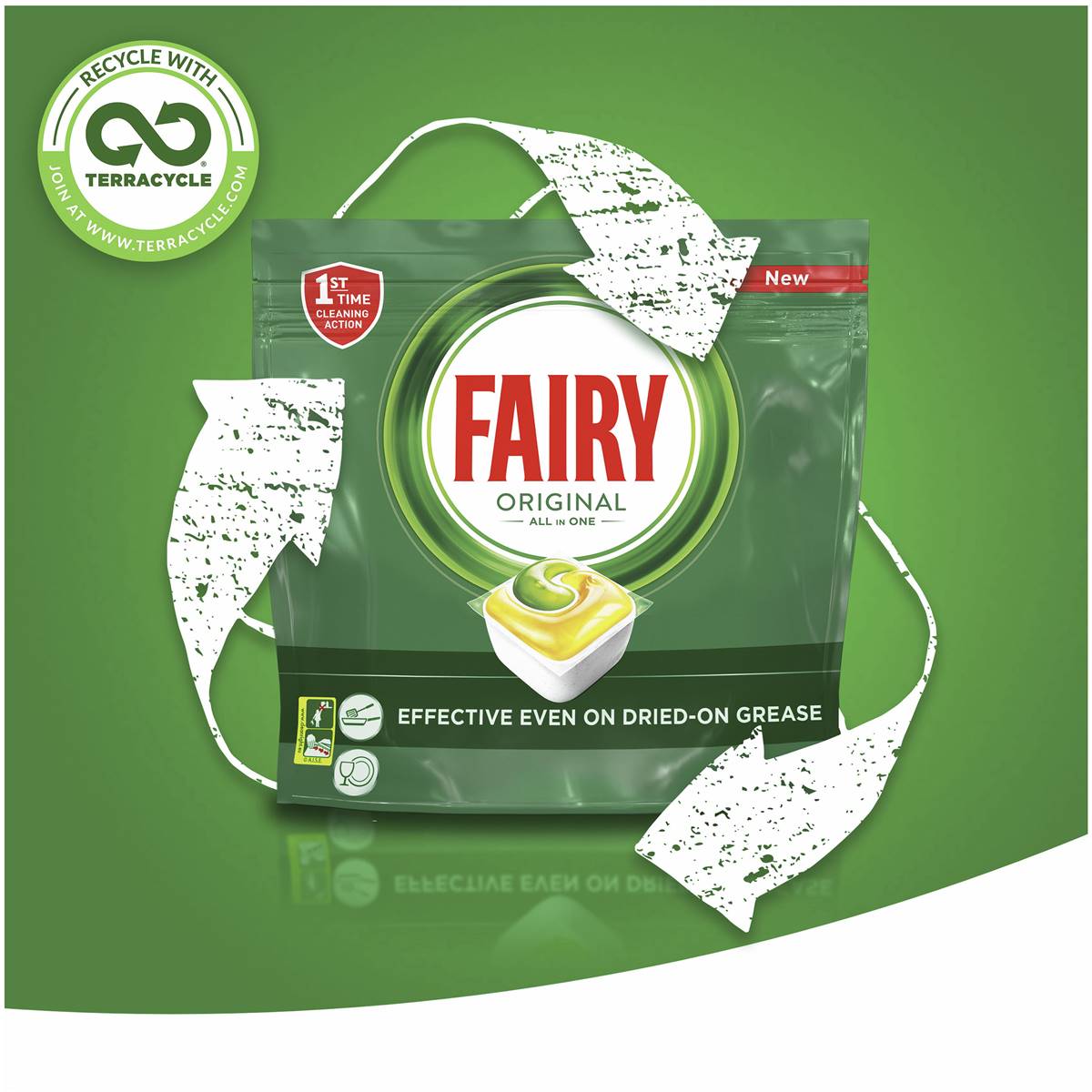 Fairy Original All In One Lemon Automatic Dishwasher Tablets 64 Pack