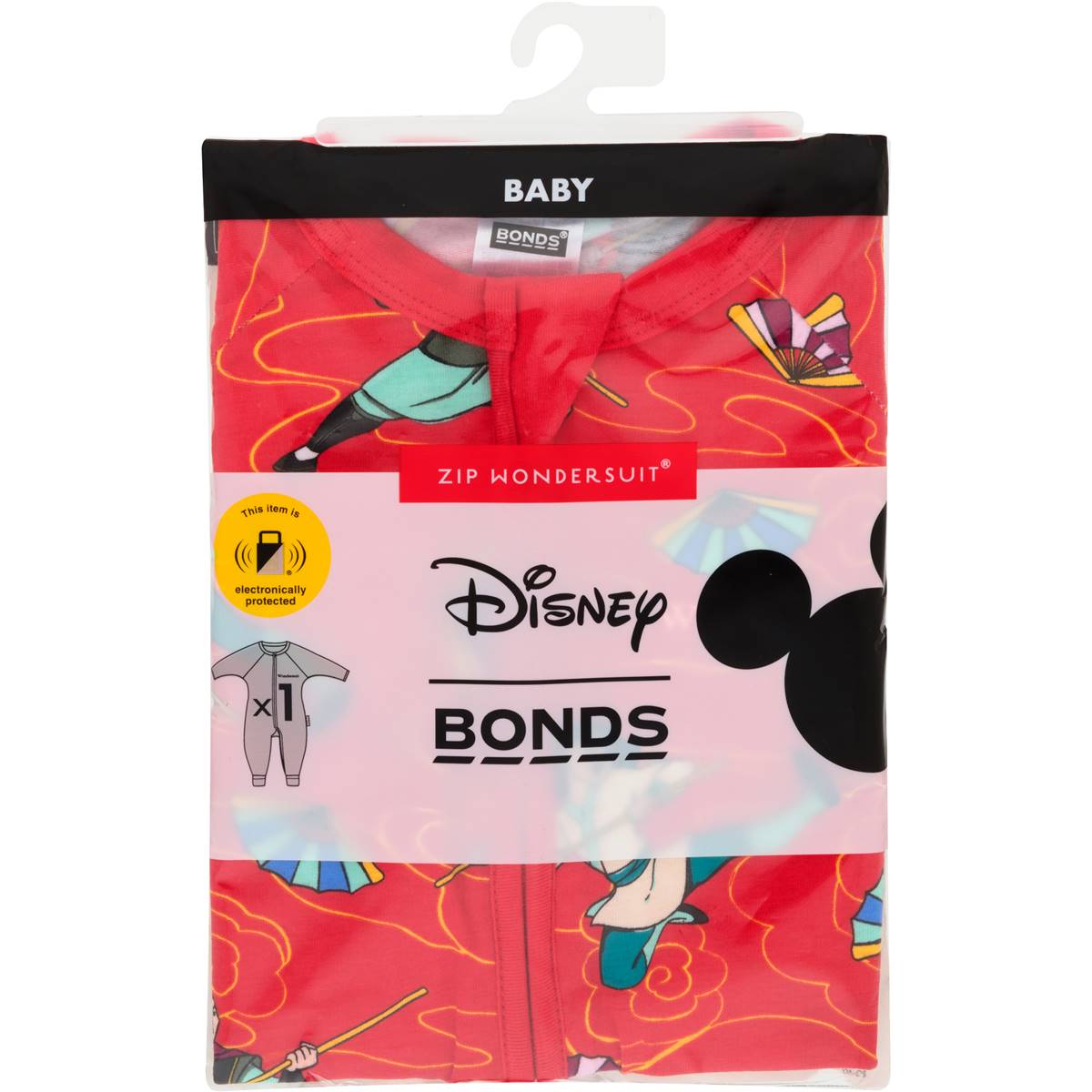 Bonds Zip Wondersuit Disney Mulan Red Size 1