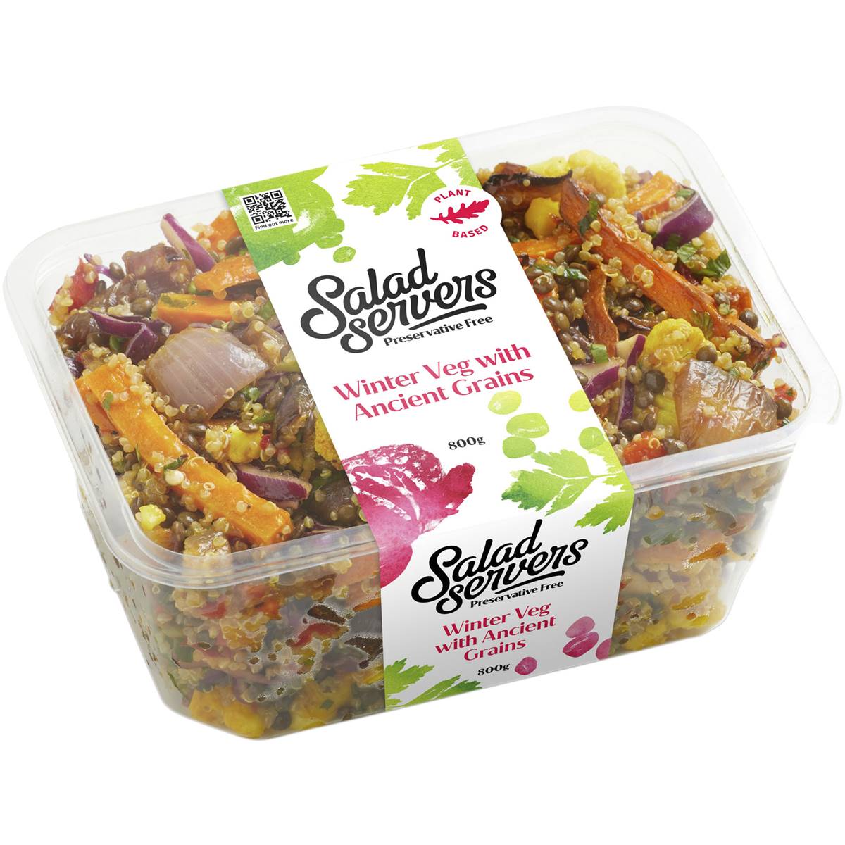 The Salad Servers Winter Veg With Ancient Grains 800g Woolworths