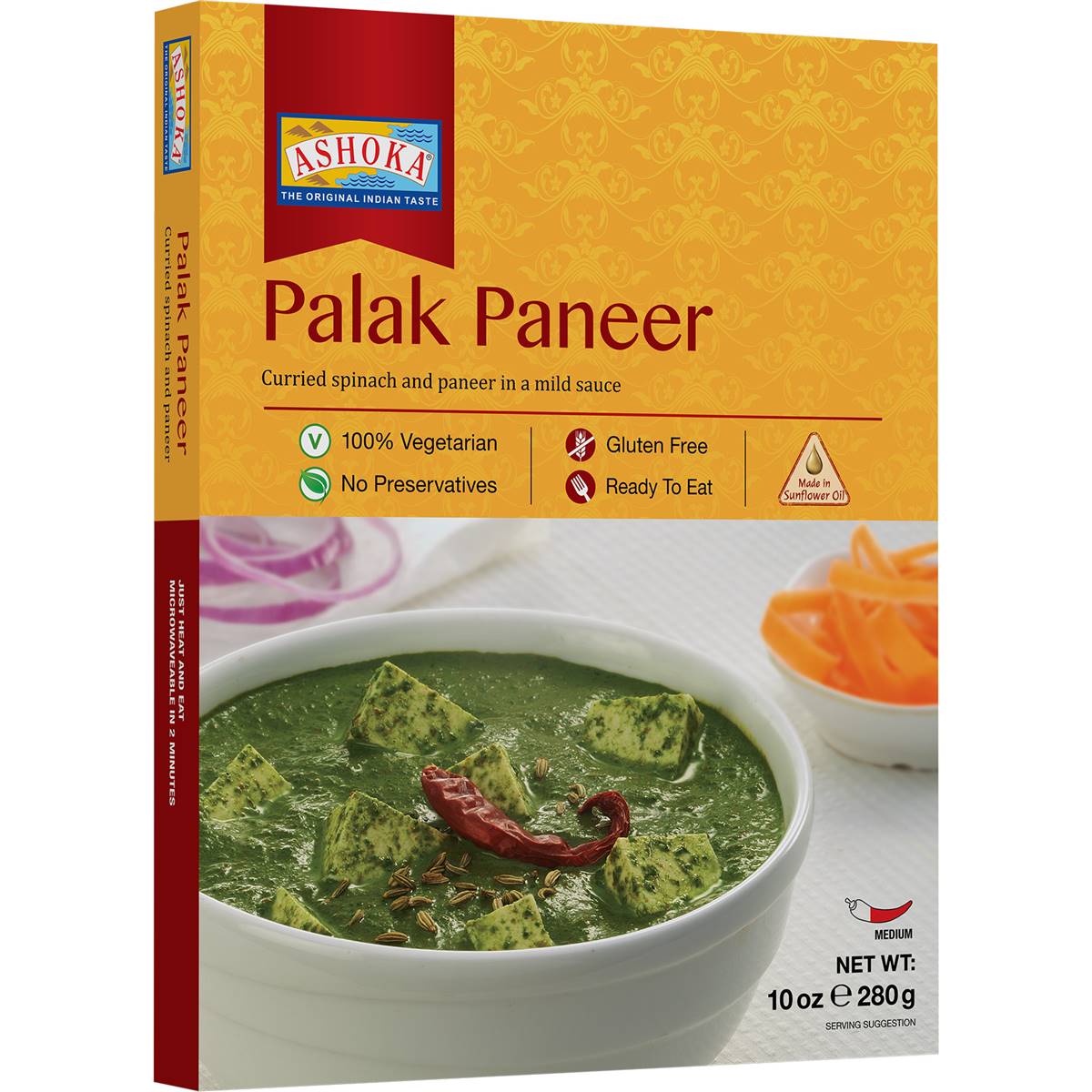 Ashoka Ready To Eat Palak Paneer 280g | Woolworths