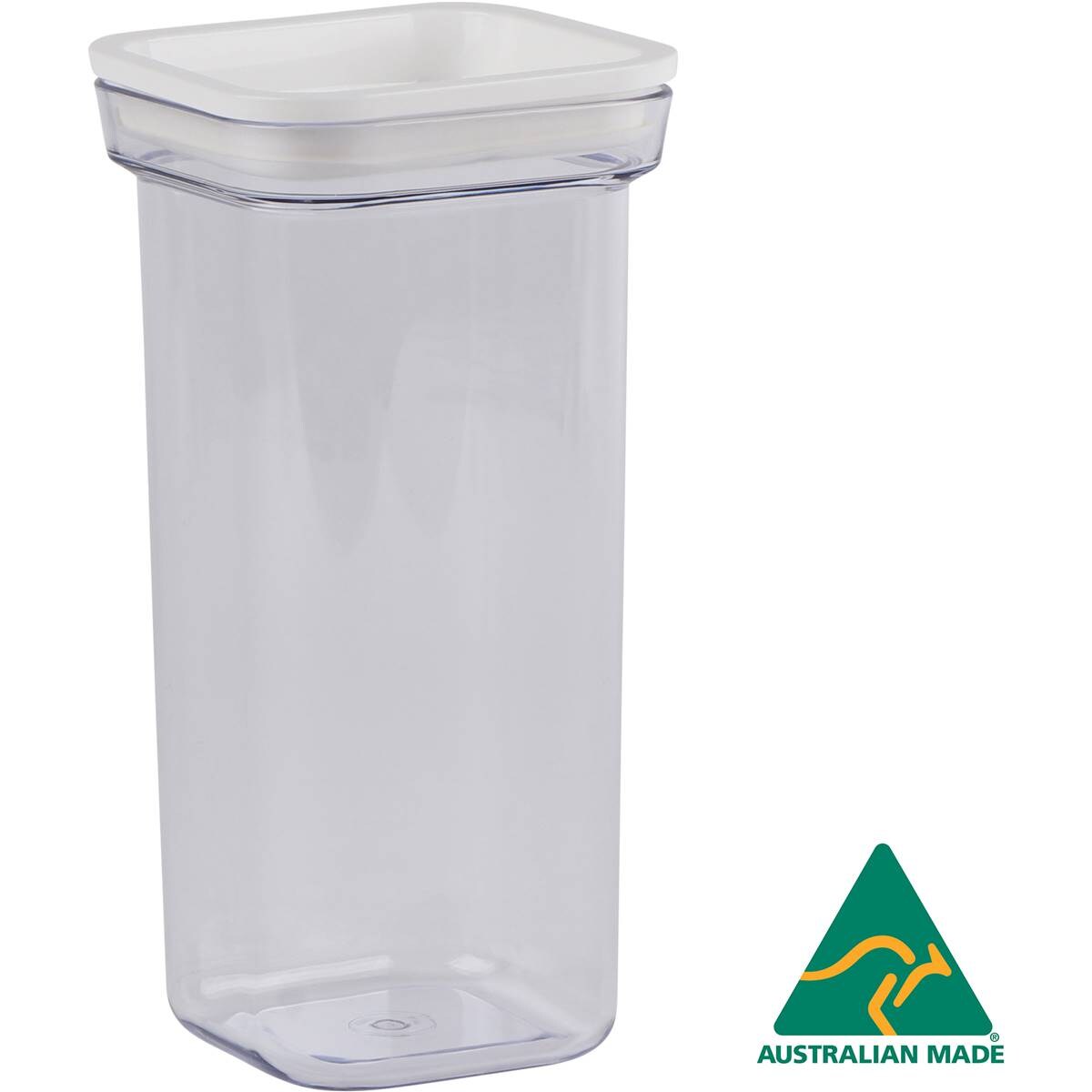 Decor Style & Organise Pantry Container, Square 1.4l Woolworths