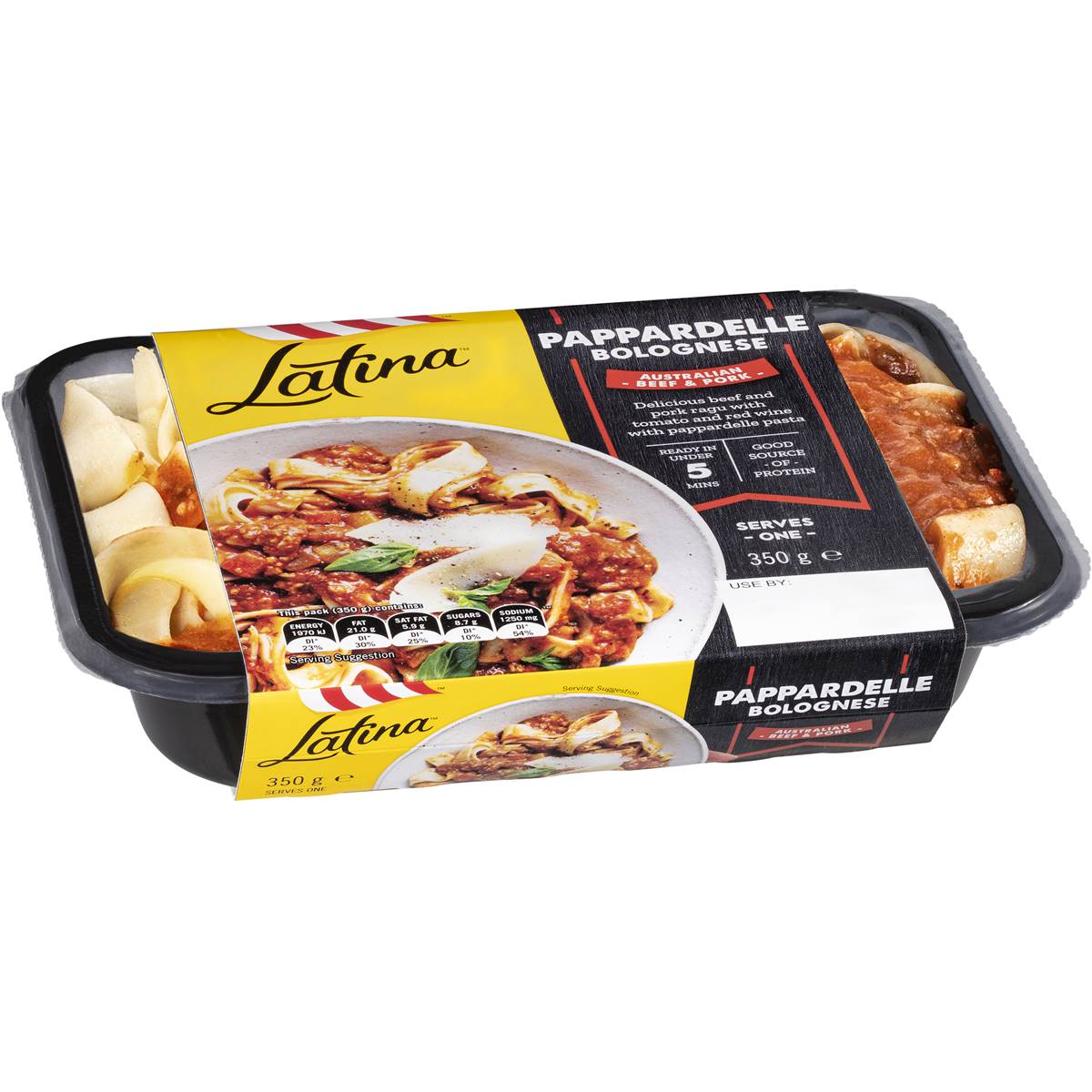 Latina Fresh Pappardelle Bolognese Chilled Meal 350g Woolworths   155260 