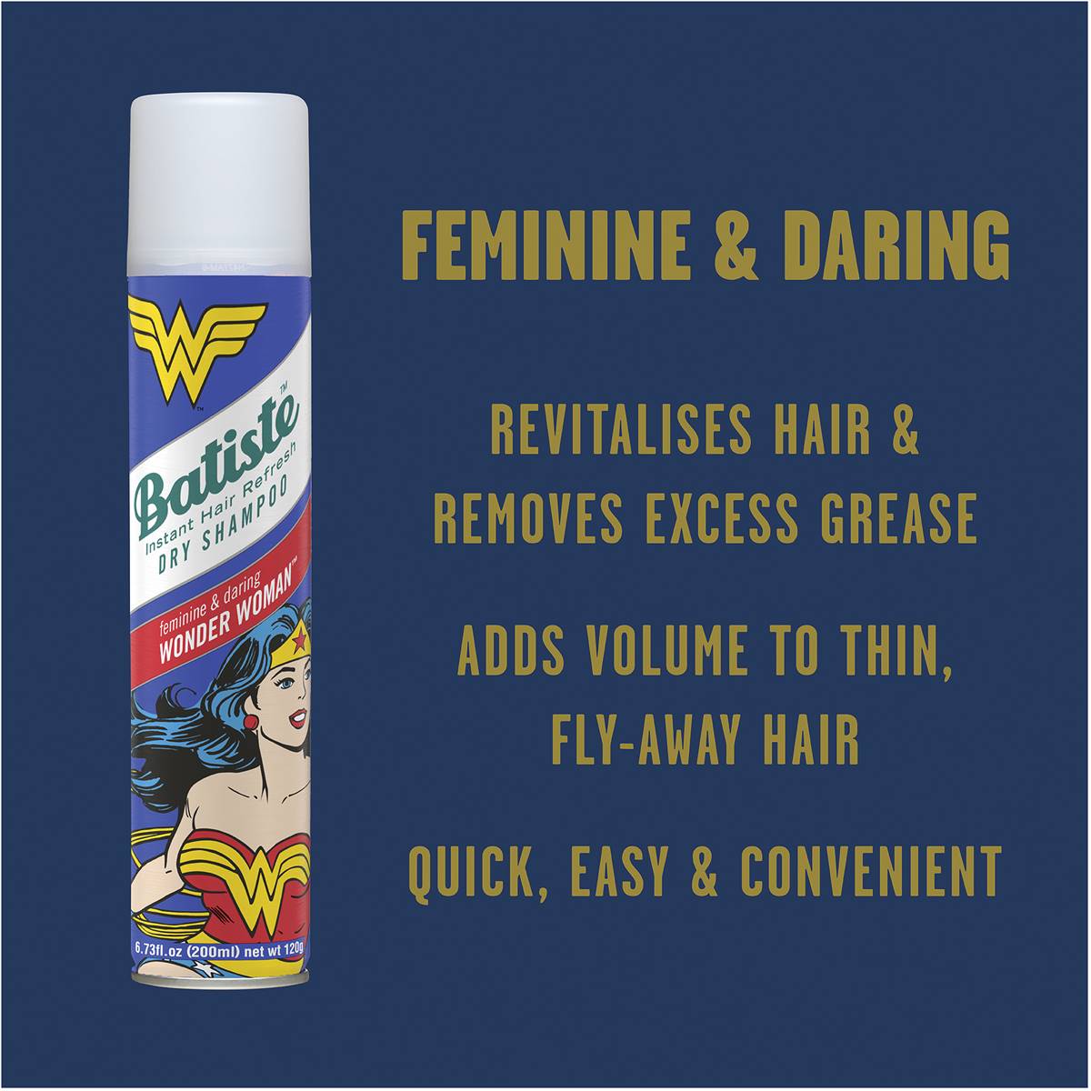 Batiste Wonder Woman Dry Shampoo 200ml Woolworths