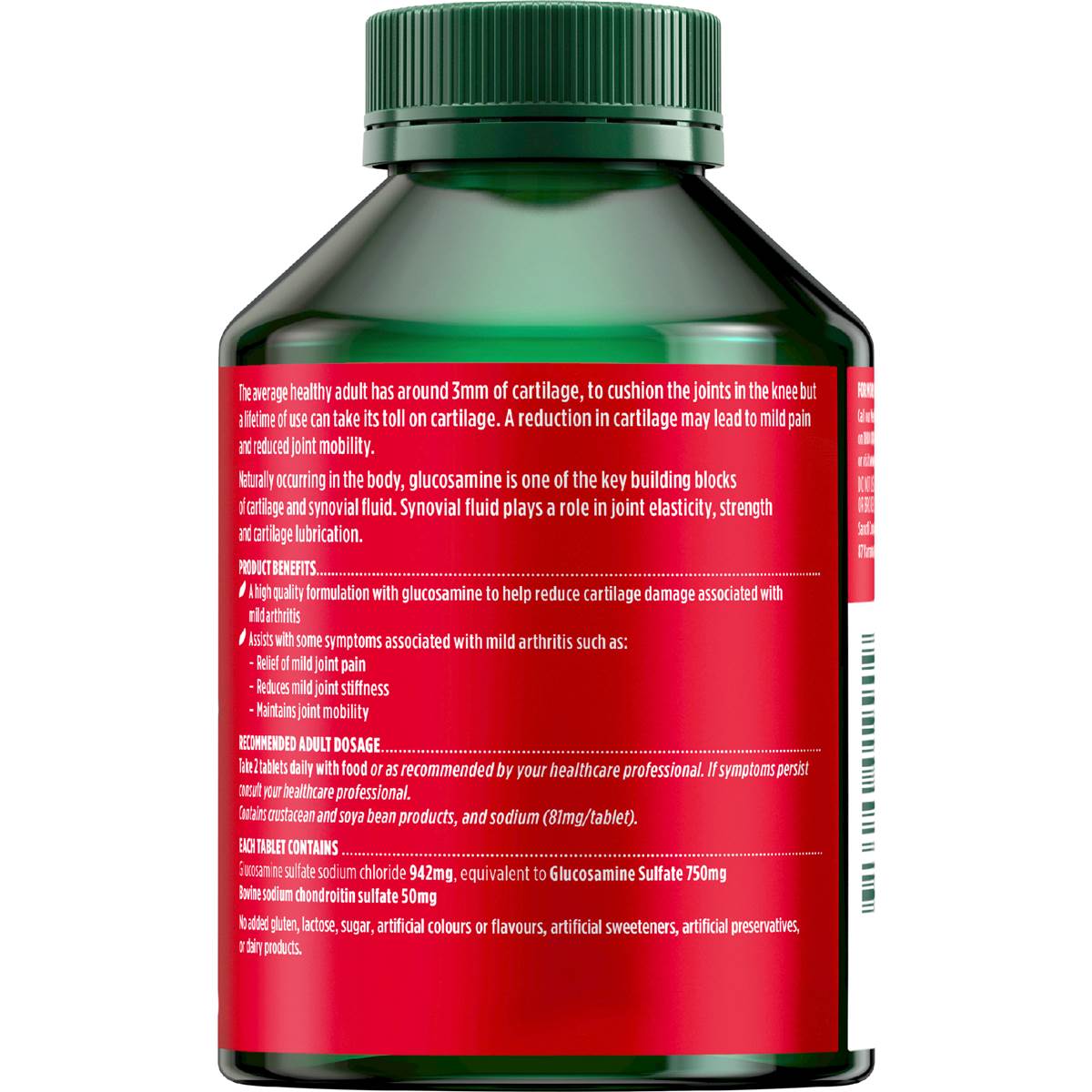 Nature's Own Glucosamine Sulfate & Chondroitin Tablets For Joints 200