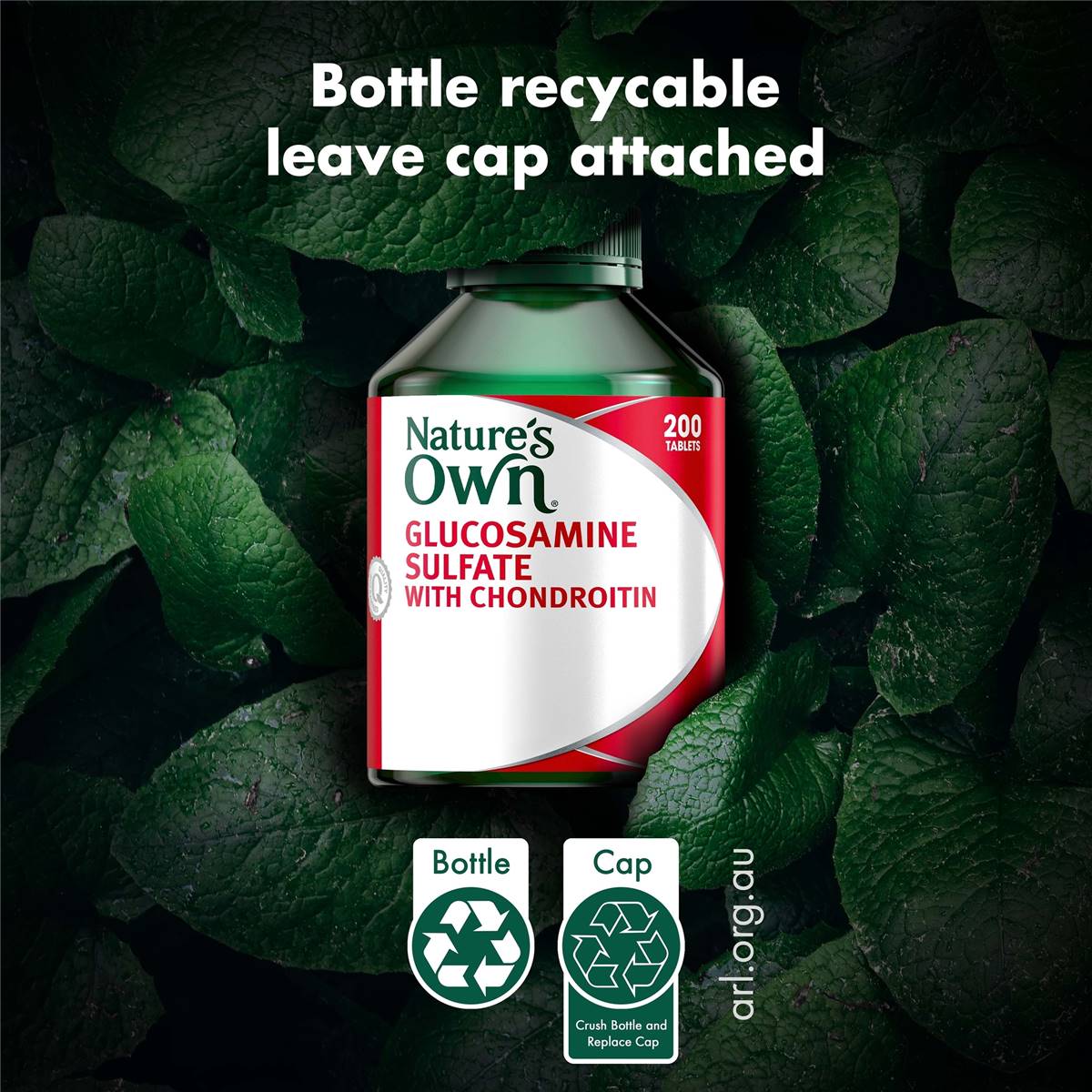 Nature's Own Glucosamine Sulfate & Chondroitin Tablets For Joints 200