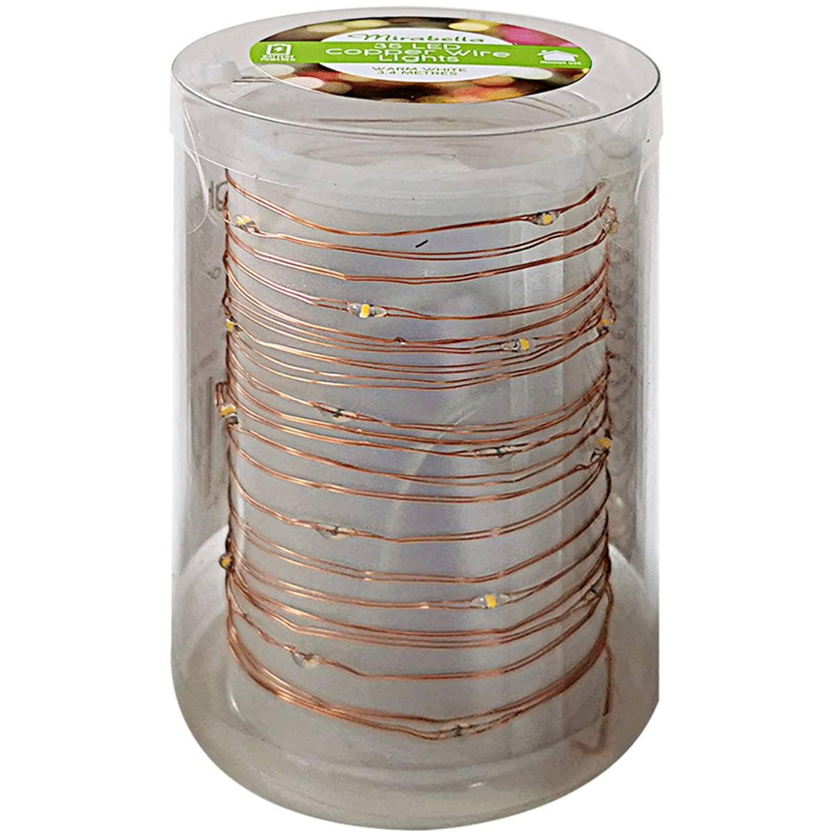 Christmas Basic 35 Led Copper Wire Lights Each Woolworths