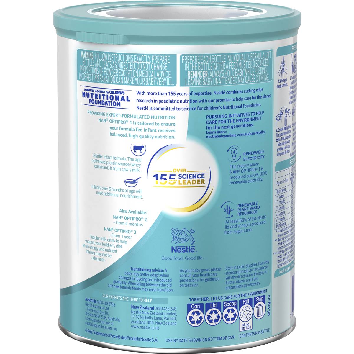 Nestle Nan Optipro 1 From Birth Starter Baby Formula Powder 800g ...