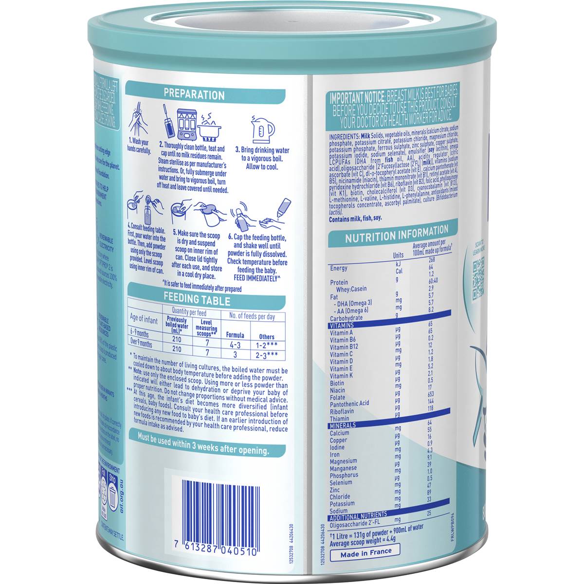 Nestle Nan Optipro 2 Follow-on Formula 6-12 Months Powder 800g | Woolworths