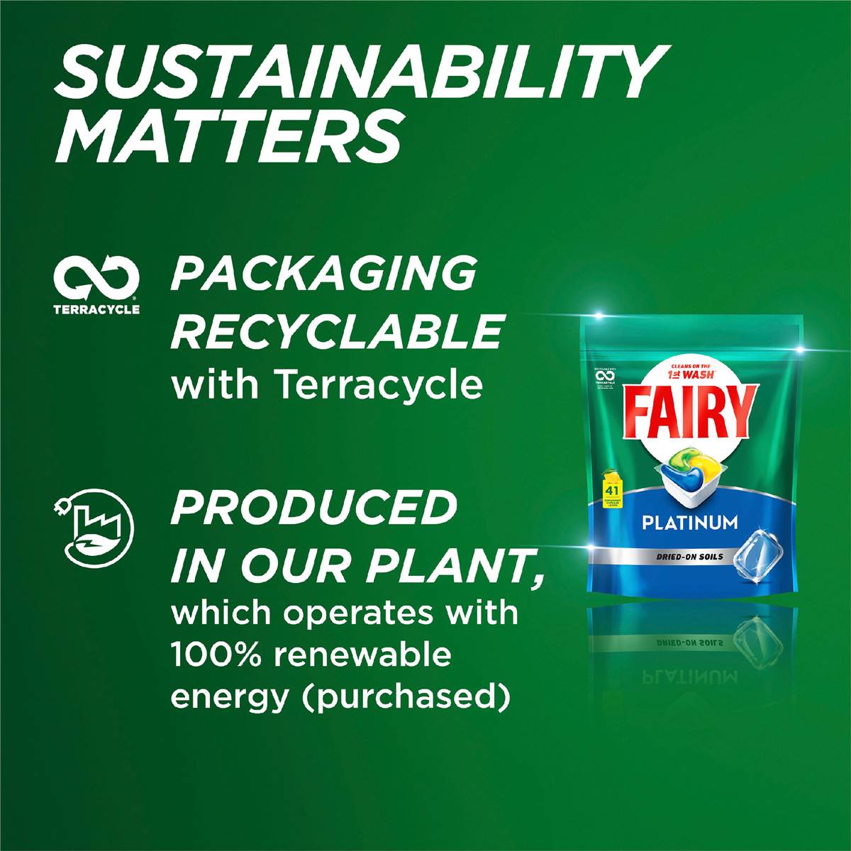 Fairy Platinum All In One Lemon Automatic Dishwasher Tablets 20 Pack