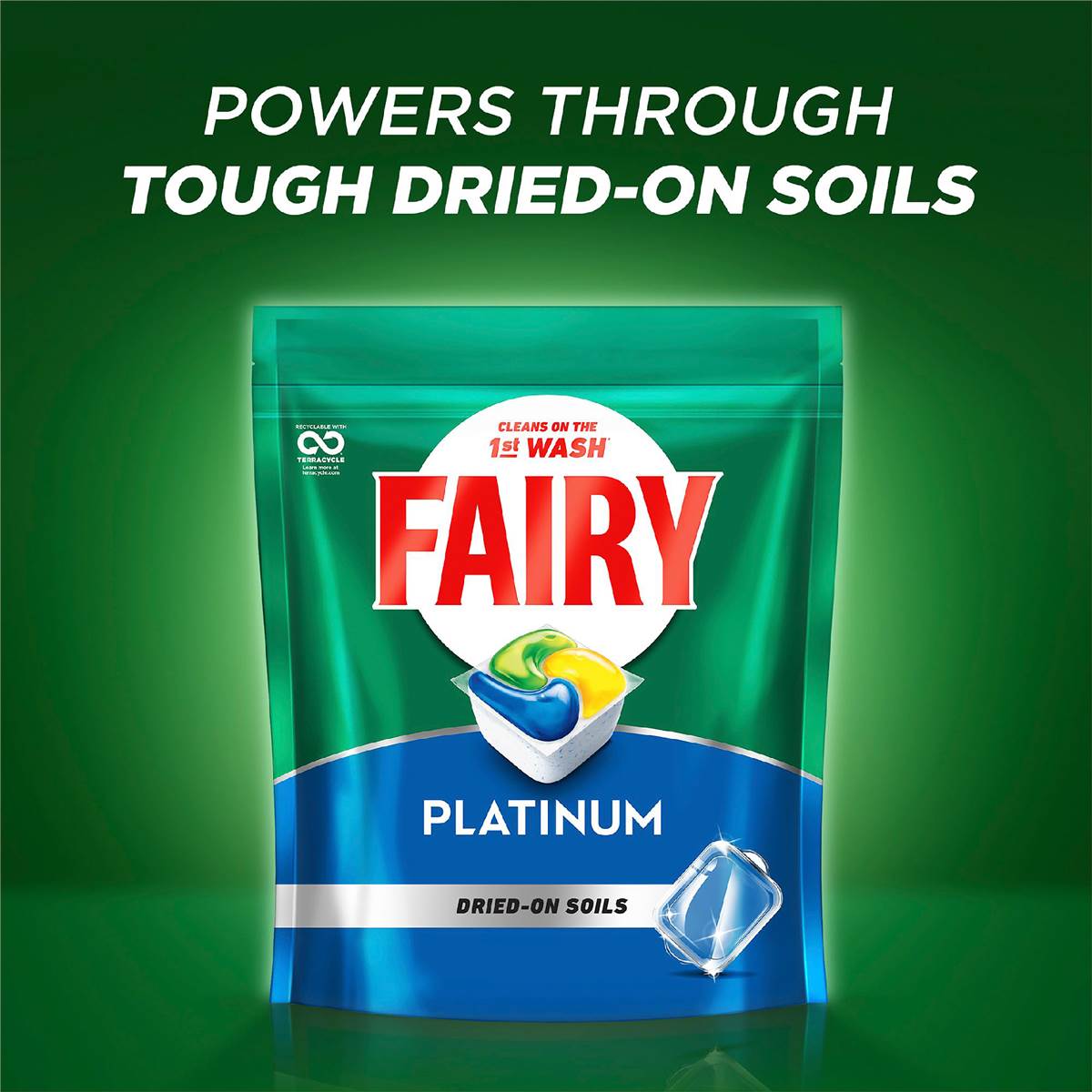 Fairy Platinum All In One Lemon Automatic Dishwasher Tablets 20 Pack