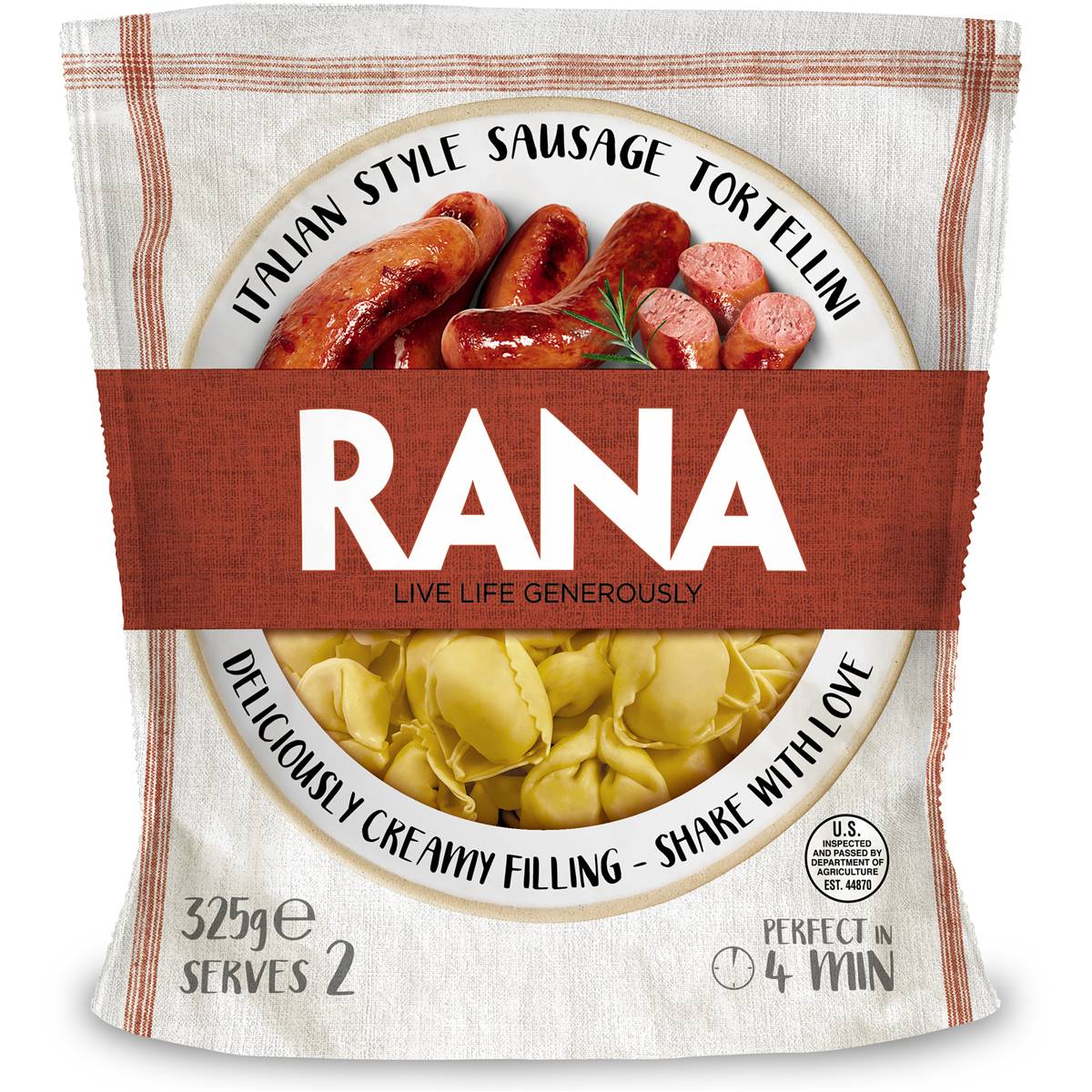 Rana Italian Style Sausage Tortellini 325g Woolworths