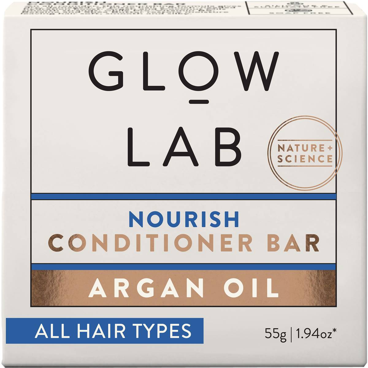 Glow Lab Hydrate Conditioner Bar Argan Oil 55g Woolworths