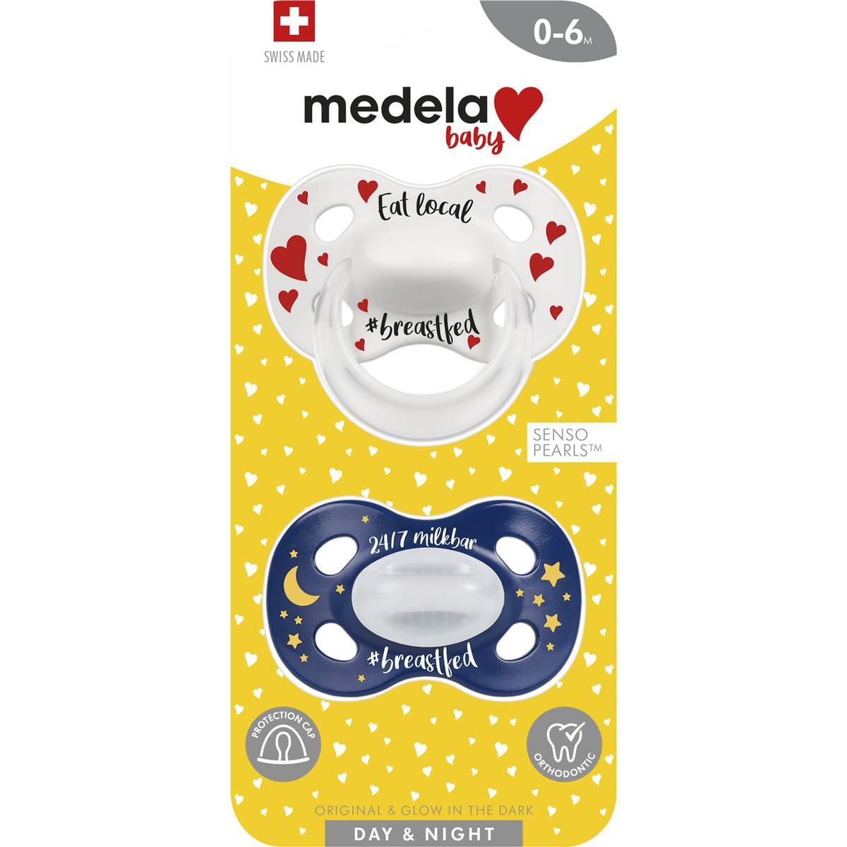 Medela Day & Night Soothers 0-6 Months