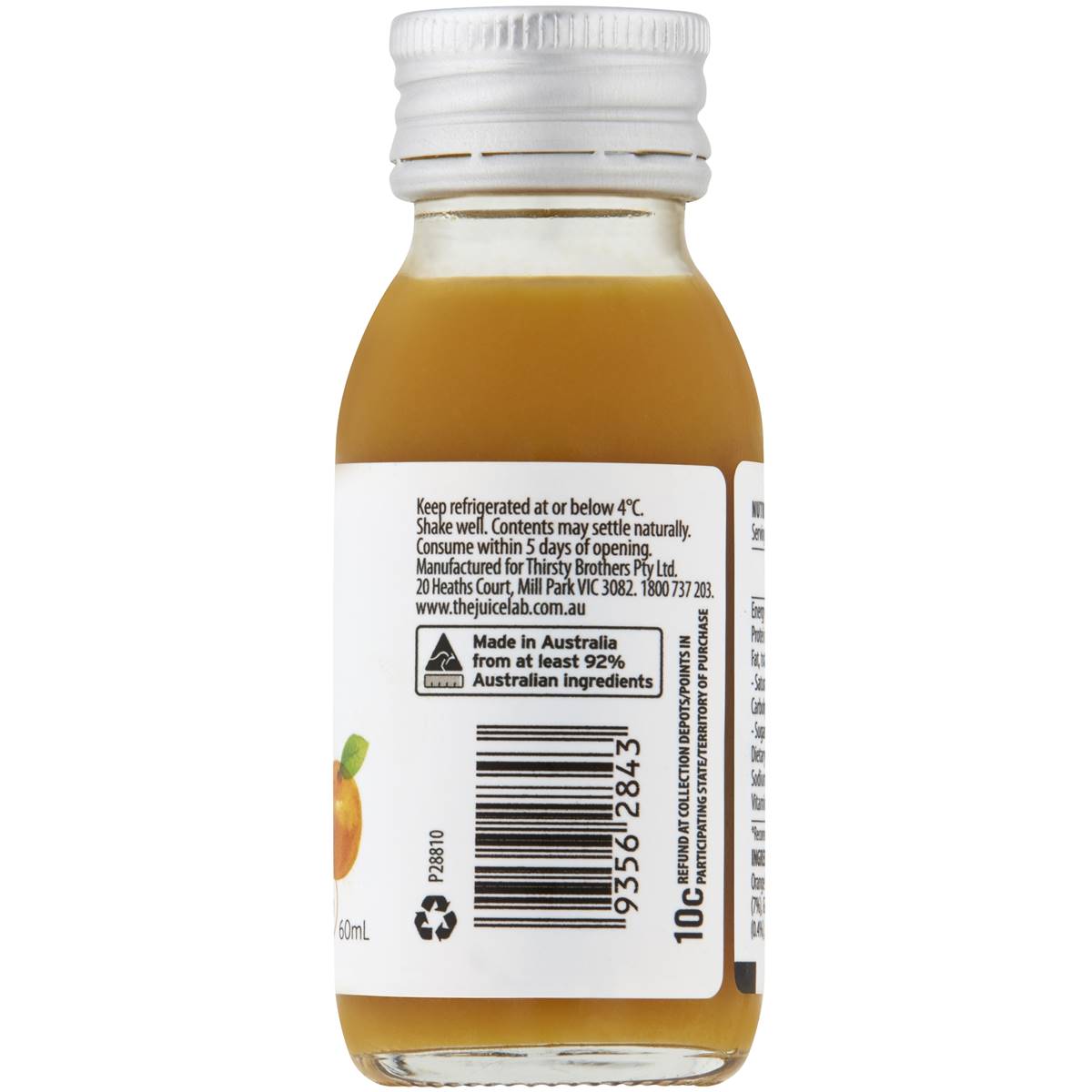 Juice Lab Wellness Immune Vitality Super Shot 60ml | Woolworths