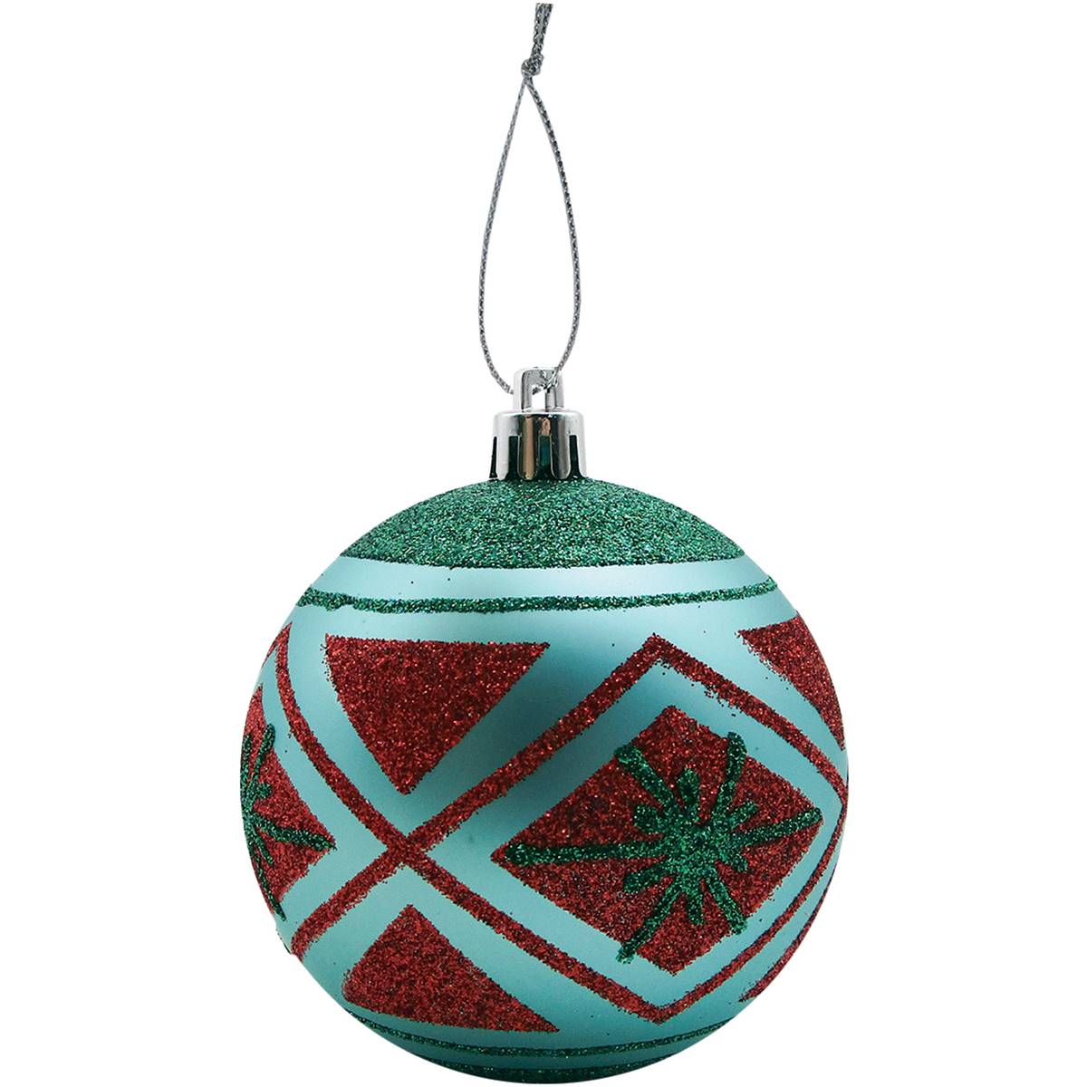 Christmas Jubilant Baubles Matte Teal 2 Pack | Woolworths