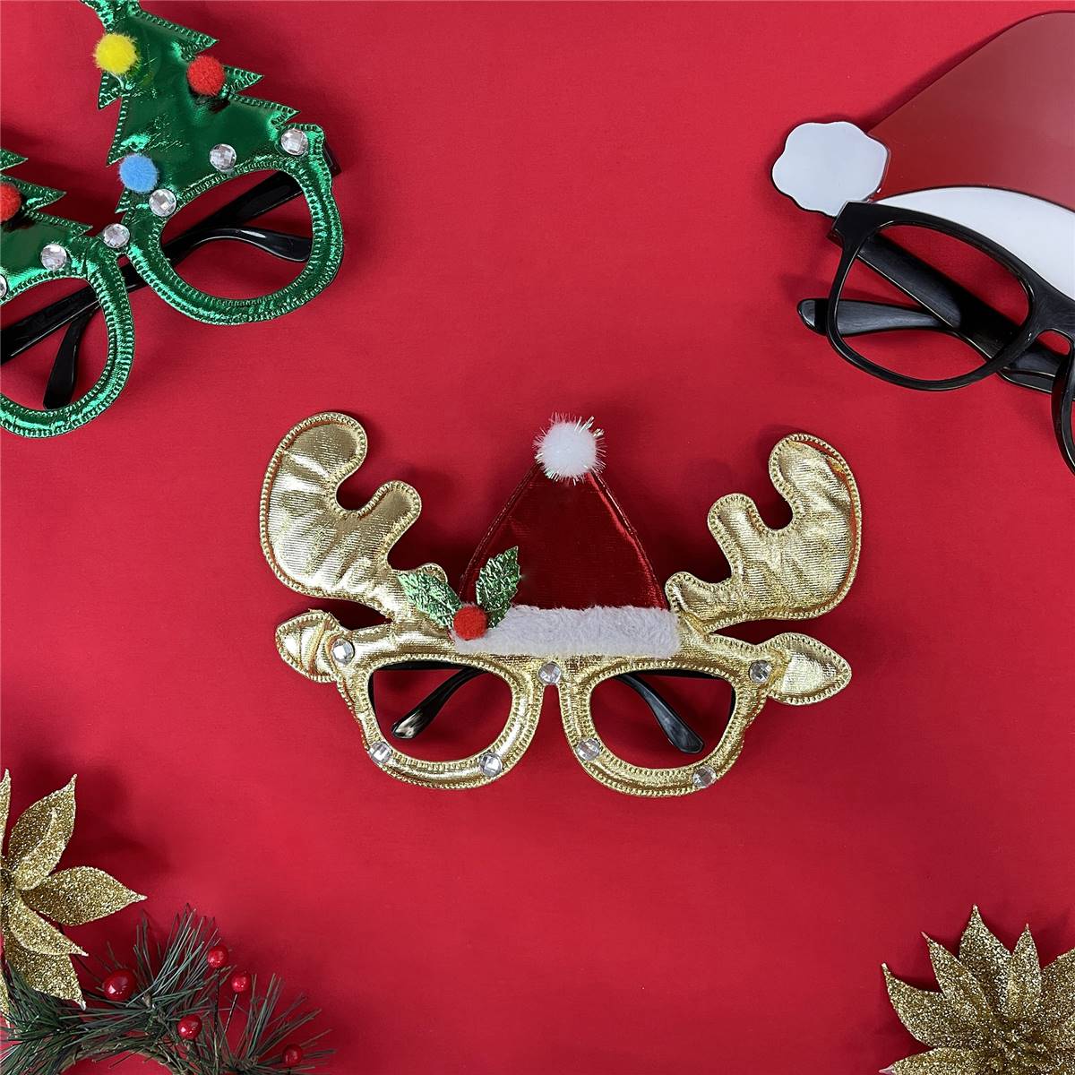 Christmas Novelty Glasses Reindeer Each Woolworths