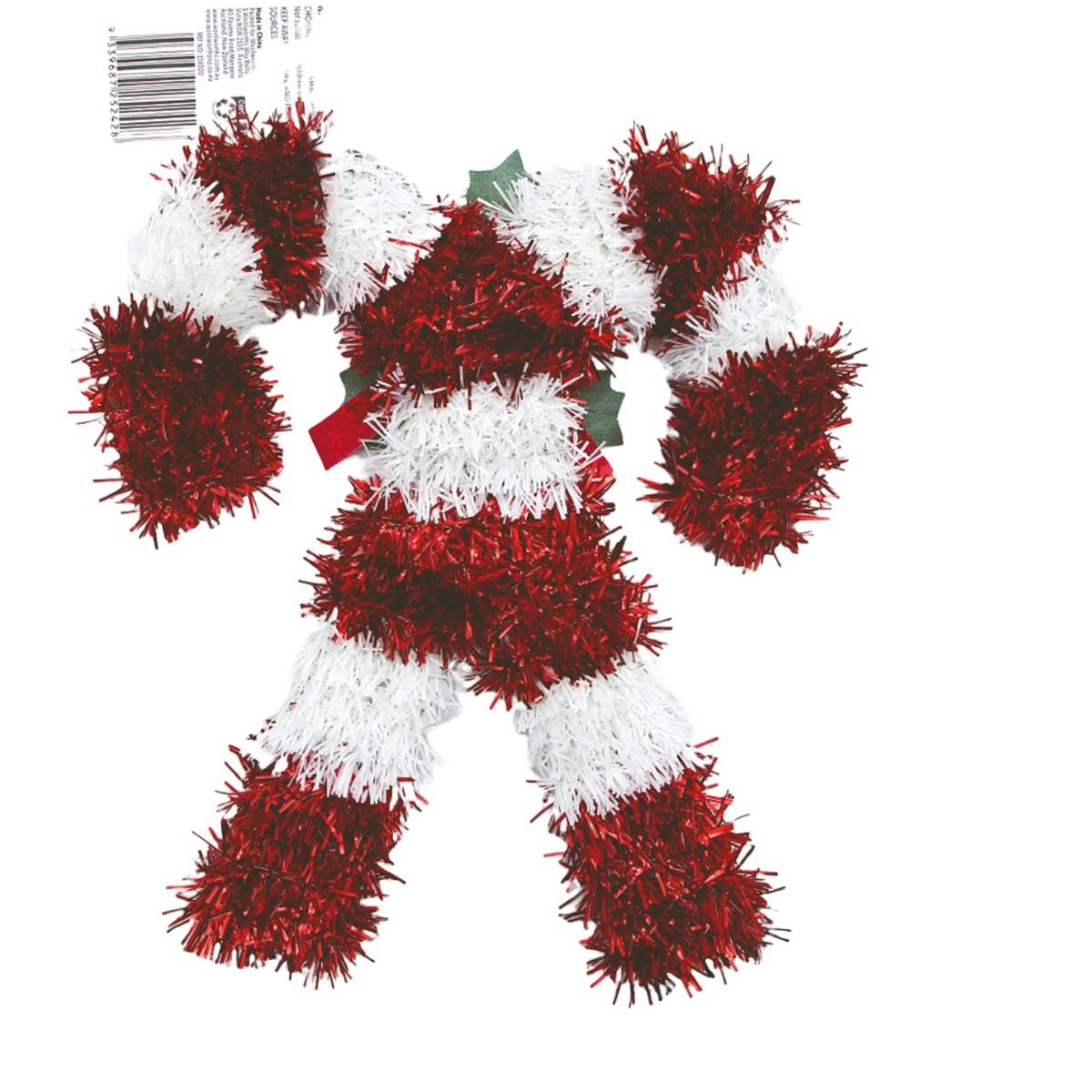Christmas Tinsel Characters Cane Each Woolworths