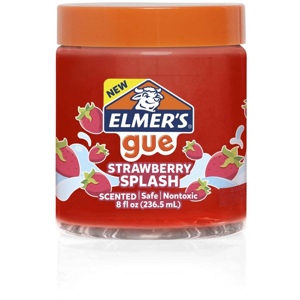 Elmer's Gue Premade Slime Jar Strawberry Splash 237ml Woolworths