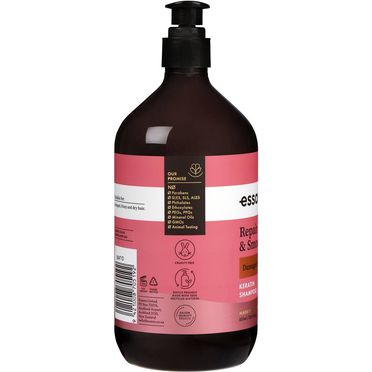 Essano Repair & Smooth Keratin Shampoo 850ml Woolworths